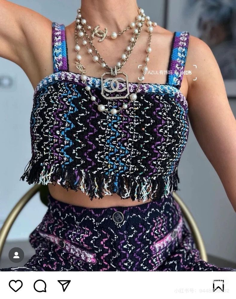 Chanel Chanel Colorful tweed tassel suspenders Size XS / US 0-2 / IT 36-38 - 7 Thumbnail