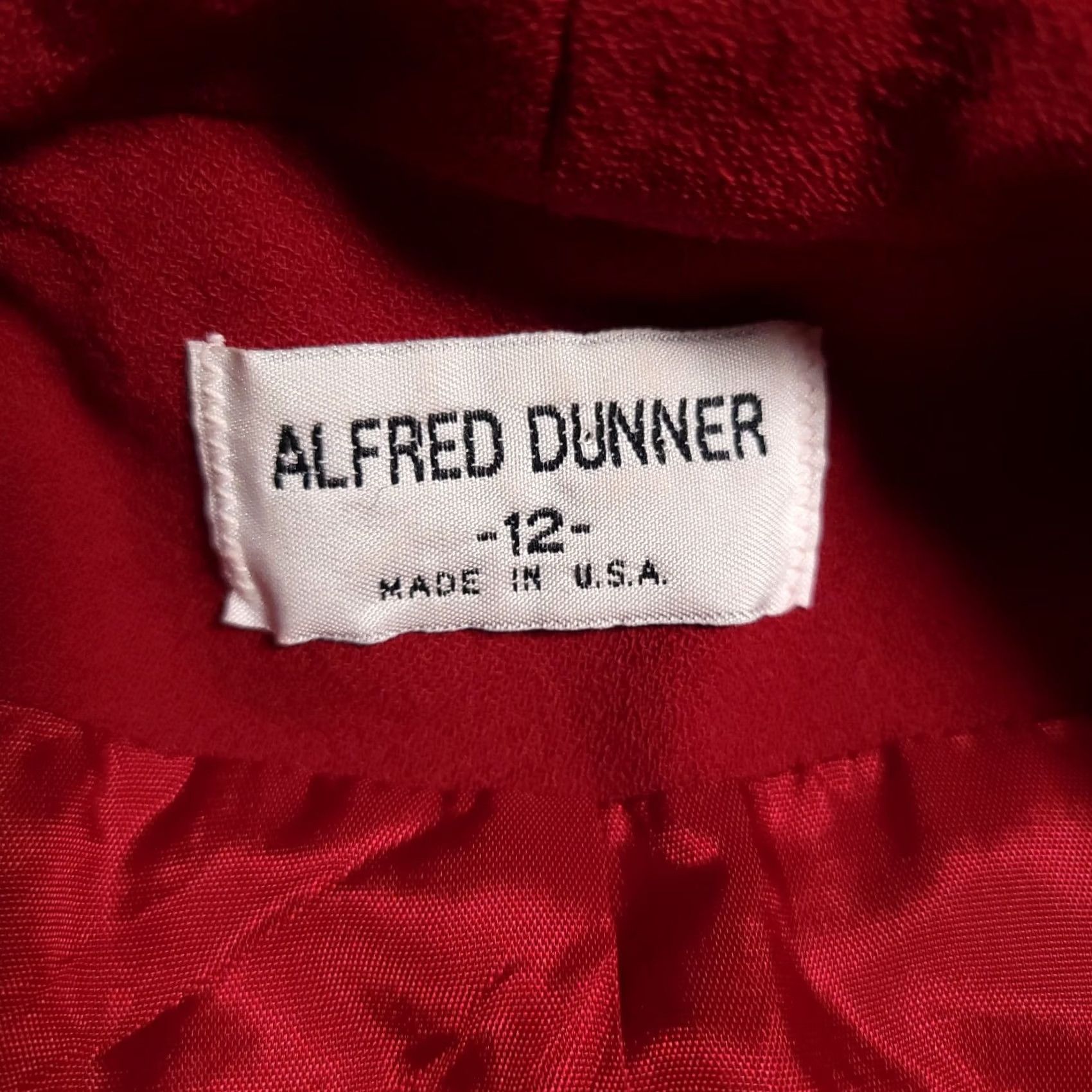 Vintage VINTAGE Alfred Dunner Blazer Women's 12 Wool Red Long Sleeve Shoulder Pads Jacket Coat Blazer Shirts Mens? Size XL / US 12-14 / IT 48-50 - 7 Thumbnail