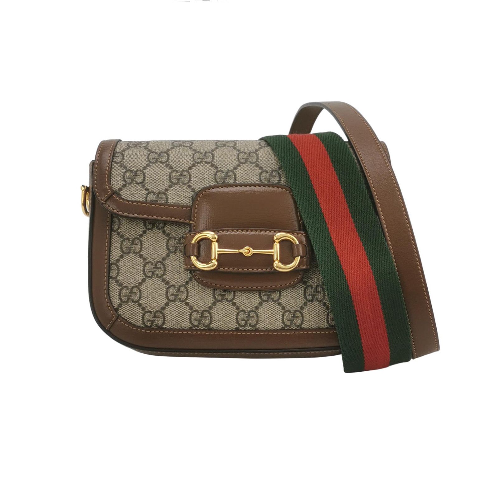 Gucci Gucci 1955 GG Supreme Horsebit Shoulder Bag Size ONE SIZE - 1 Thumbnail