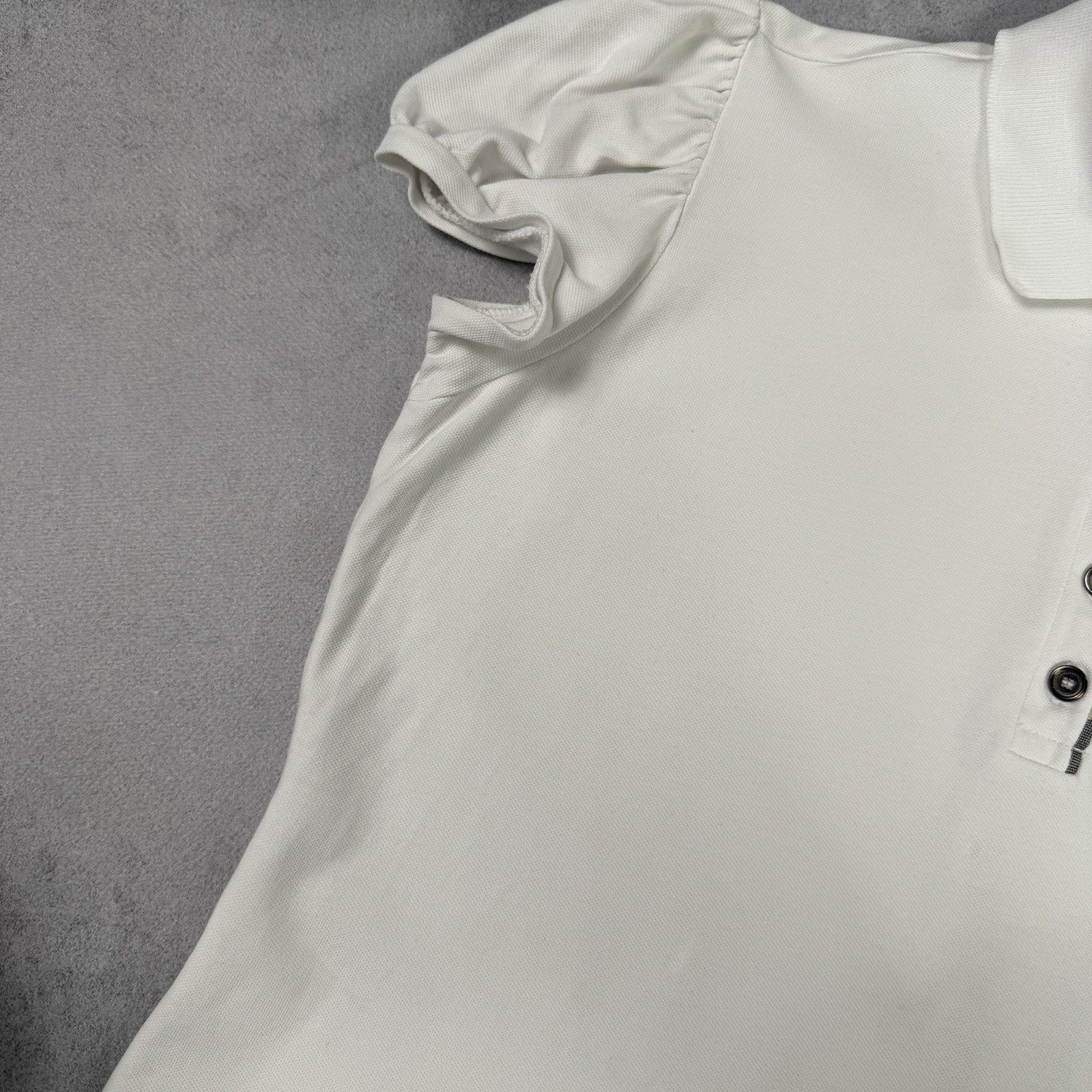 Burberry Burberry Women Polo T Shirt Size S White Size S / US 4 / IT 40 - 7 Thumbnail