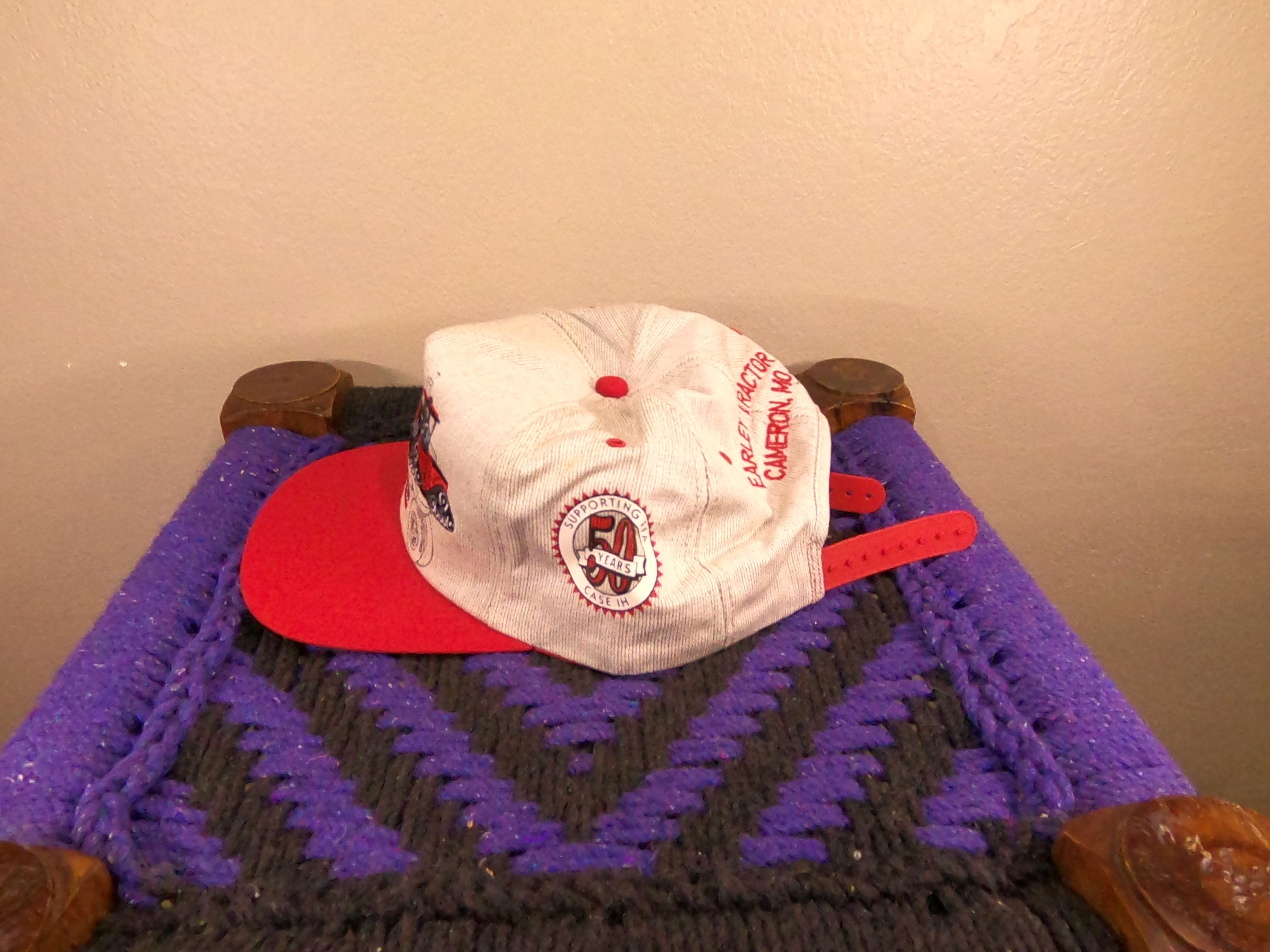 Vintage CASE IH Tractor Farmer Hat 50 Year anniversary Snapback Hat Size ONE SIZE - 3 Thumbnail