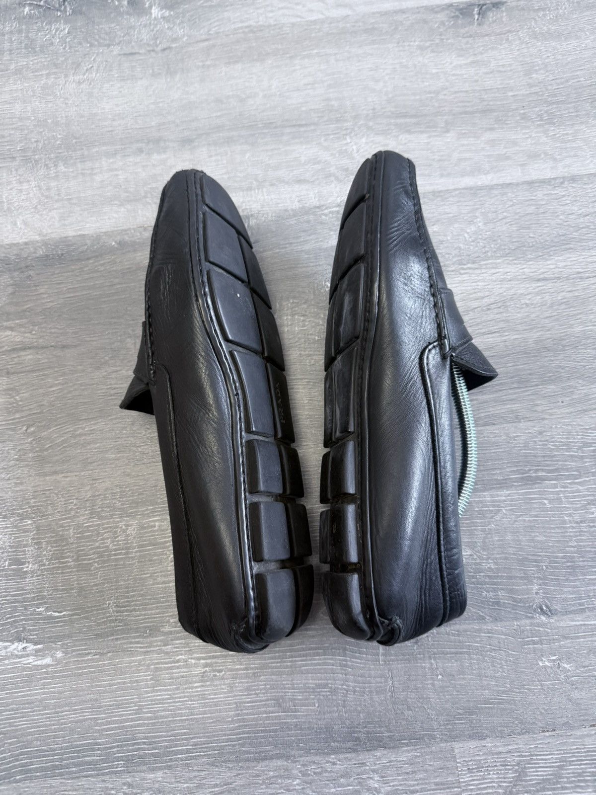 Prada Vintage Prada Leather Driving Loafers Black 2DD011 Men’s Size US 9 / EU 42 - 3 Thumbnail