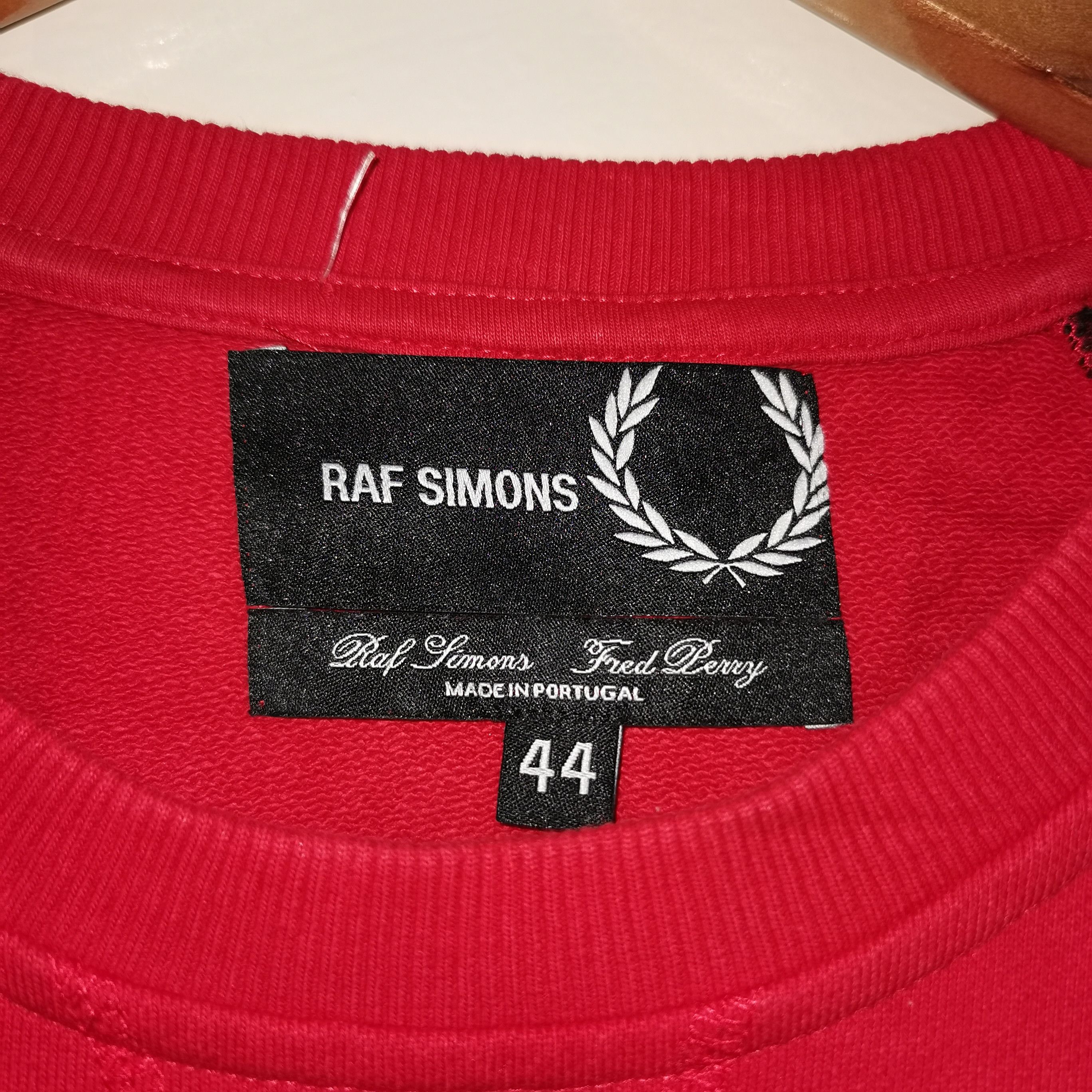 Fred Perry × Raf Simons Rare Raf Simons X Fred perry Red Pocket Crewneck Size US XL / EU 56 / 4 - 5 Thumbnail