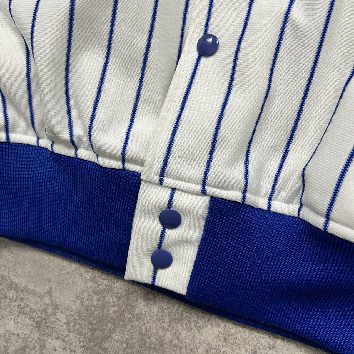 MLB × Vintage VTG 80s 90s MLB NEW YORK METS FELCO PINSTRIPE BOMBER JACKET Size US L / EU 52-54 / 3 - 6 Thumbnail