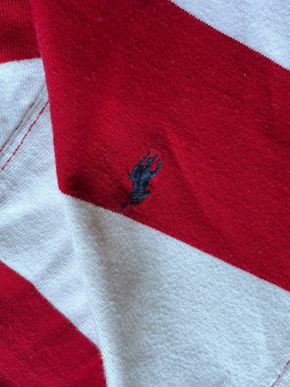 Vintage Vintage Polo Ralph Lauren Striped Rugby Shirt Y2K XXL Size US XXL / EU 58 / 5 - 5 Thumbnail