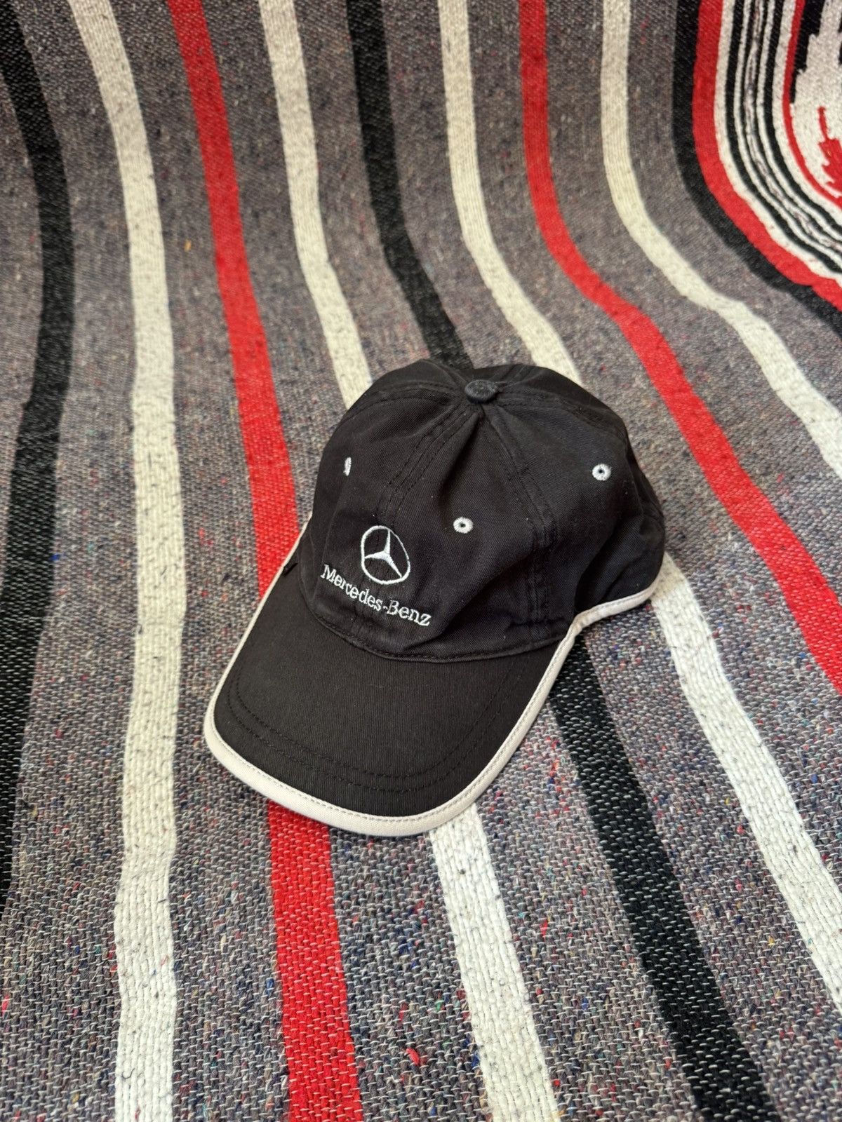 Mercedes-Benz Vintage 00’s Mercedes Benz y2k Racing Faded Hat Size ONE SIZE - 1 Thumbnail