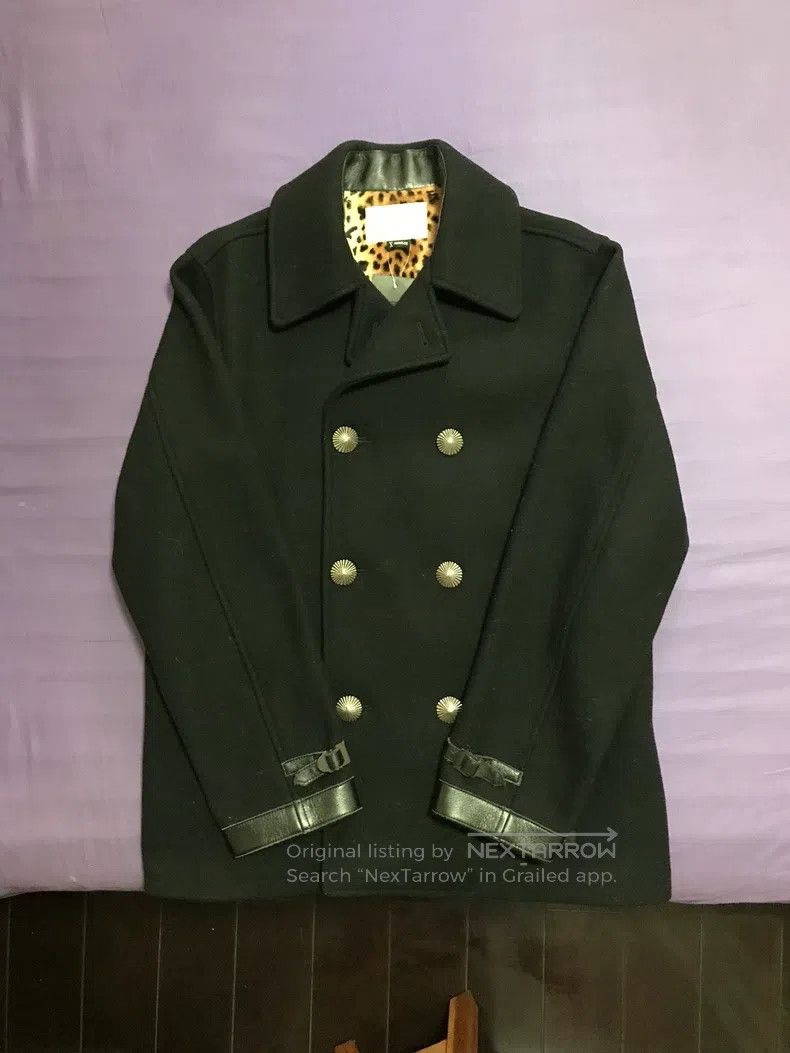 Neighborhood Neighborhood Navy Wool Coat (Black), Navy Wool Coat Size US XL / EU 56 / 4 - 1 Thumbnail