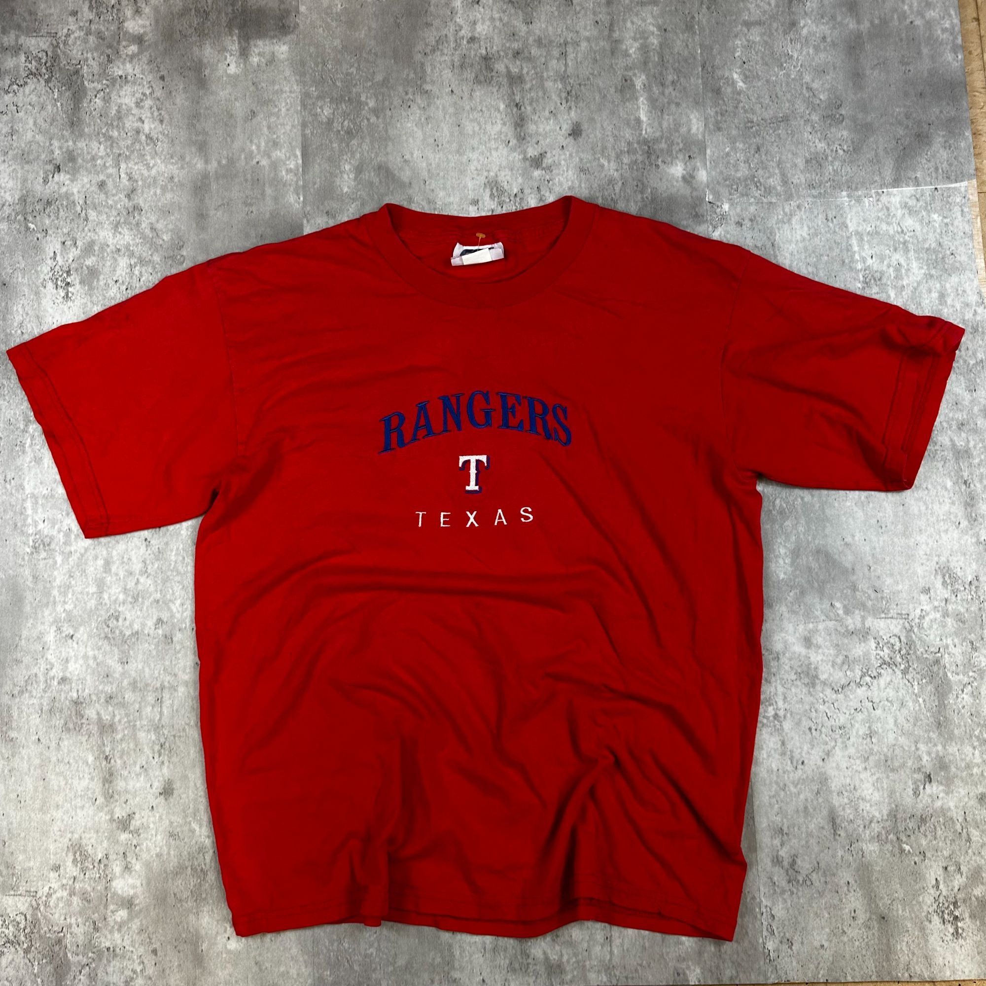 Gildan Texas Rangers Red T-Shirt L Gildan Graphic Tee 100% Cotton C Size US L / EU 52-54 / 3 - 1 Thumbnail