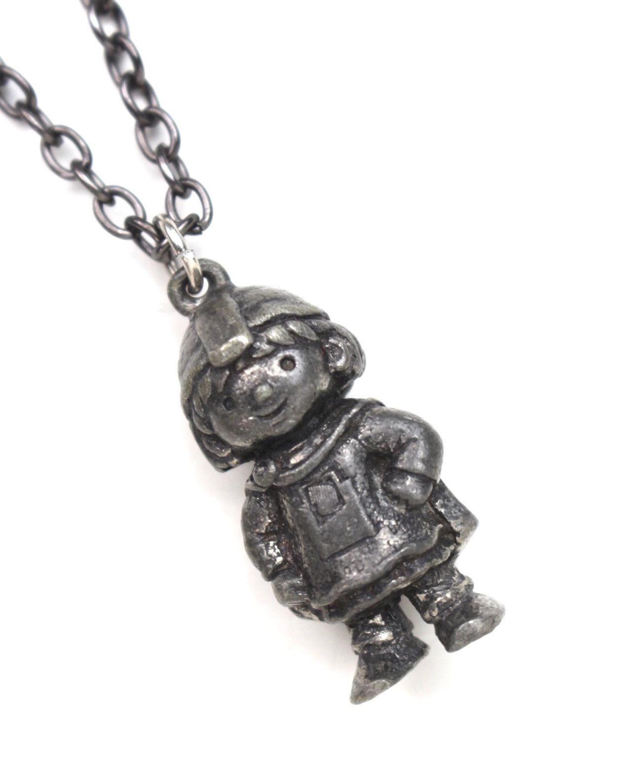 Vintage 2000S JAPANESE MADE PEWTER LITTLE GIRL FIGURINE NECKLACE Size ONE SIZE - 5 Thumbnail