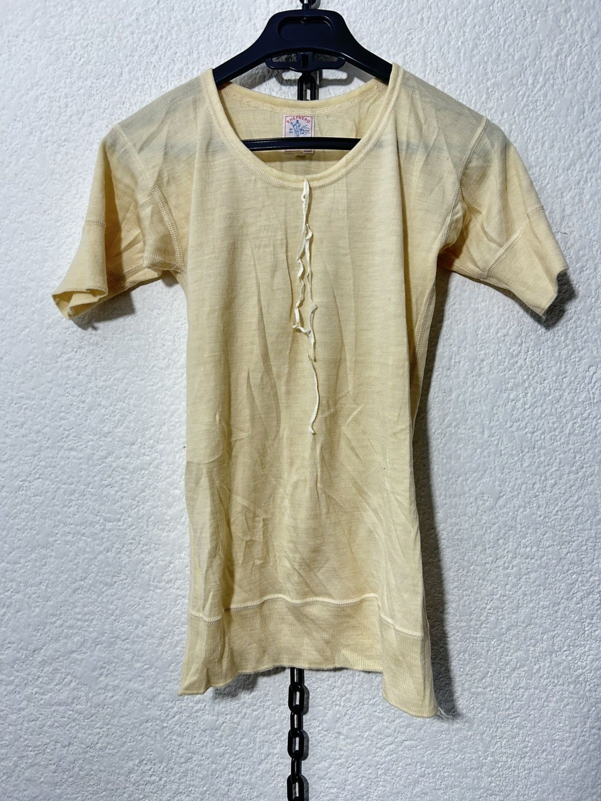 Vintage 1940’s Shepherd Wool Blouse Neck Adjustable Rare Size S / US 4 / IT 40 - 1 Thumbnail