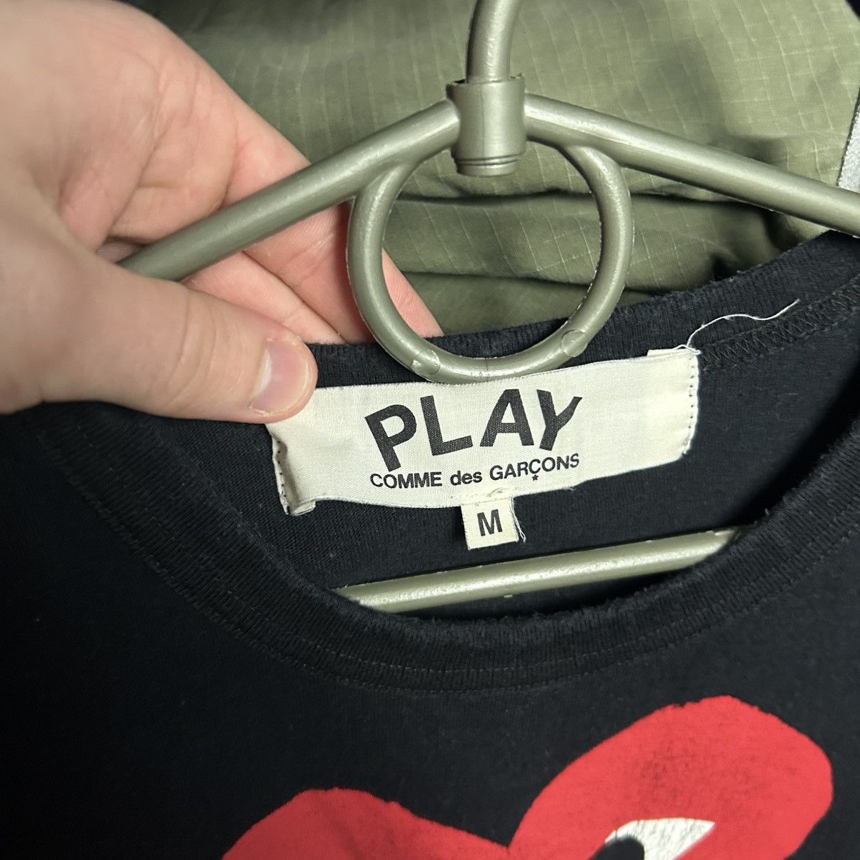 Comme des Garcons PLAY Luxury Play Comme Des Garcons Big Logo japan y2k tee size M Size US M / EU 48-50 / 2 - 4 Thumbnail