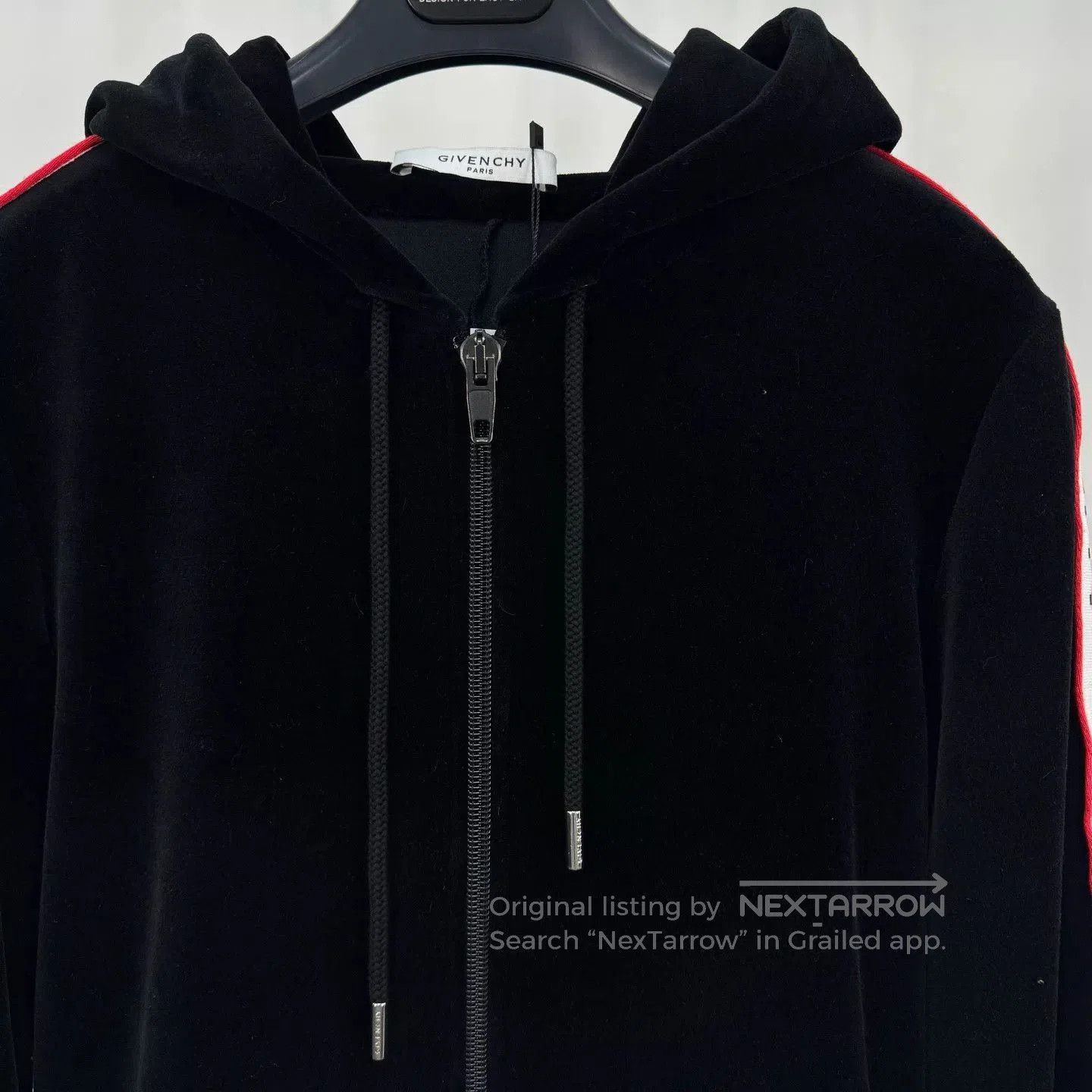 Givenchy Givenchy Velvet Side Logo Zip Jacket. Size XS / US 0-2 / IT 36-38 - 3 Thumbnail