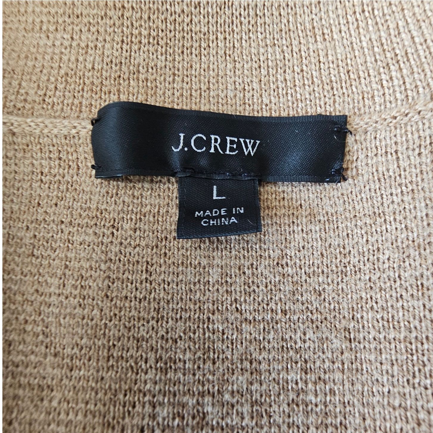 J.Crew EUC J. CREW Blend Khaki Elosie Knit Sweater Blazer Jacket L Size L / US 10 / IT 46 - 9 Thumbnail