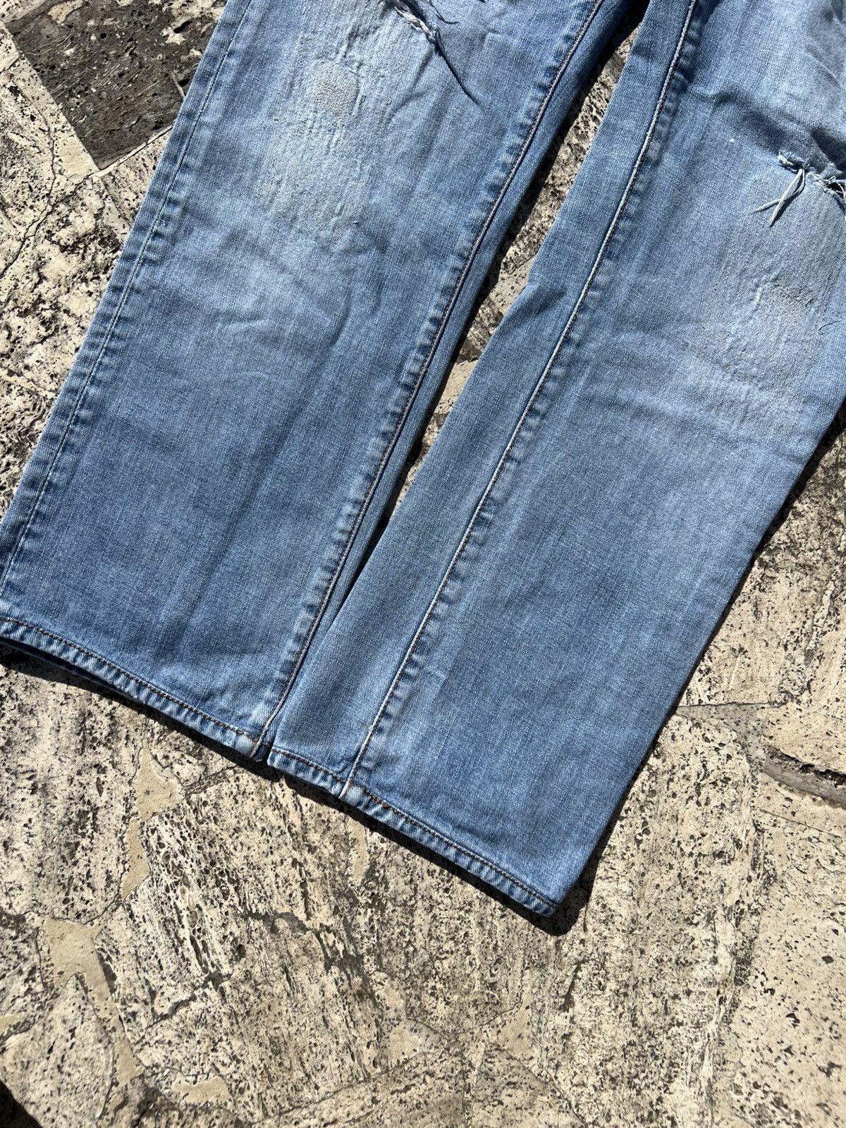 Dior Dior Homme destroyed denim jeans by KVA archive 2000s Size US 33 - 2 Thumbnail