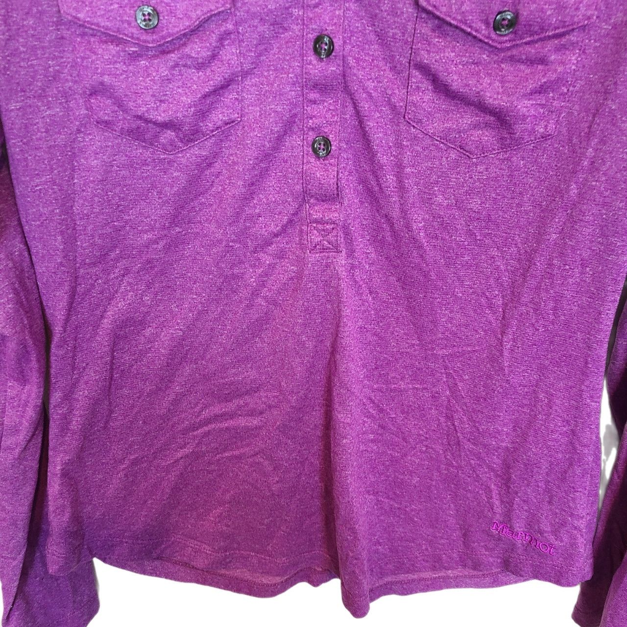 Marmot Marmot Shirt Women M Purple Gorpcore LS Polo Outdoor Base Size M / US 6-8 / IT 42-44 - 3 Thumbnail