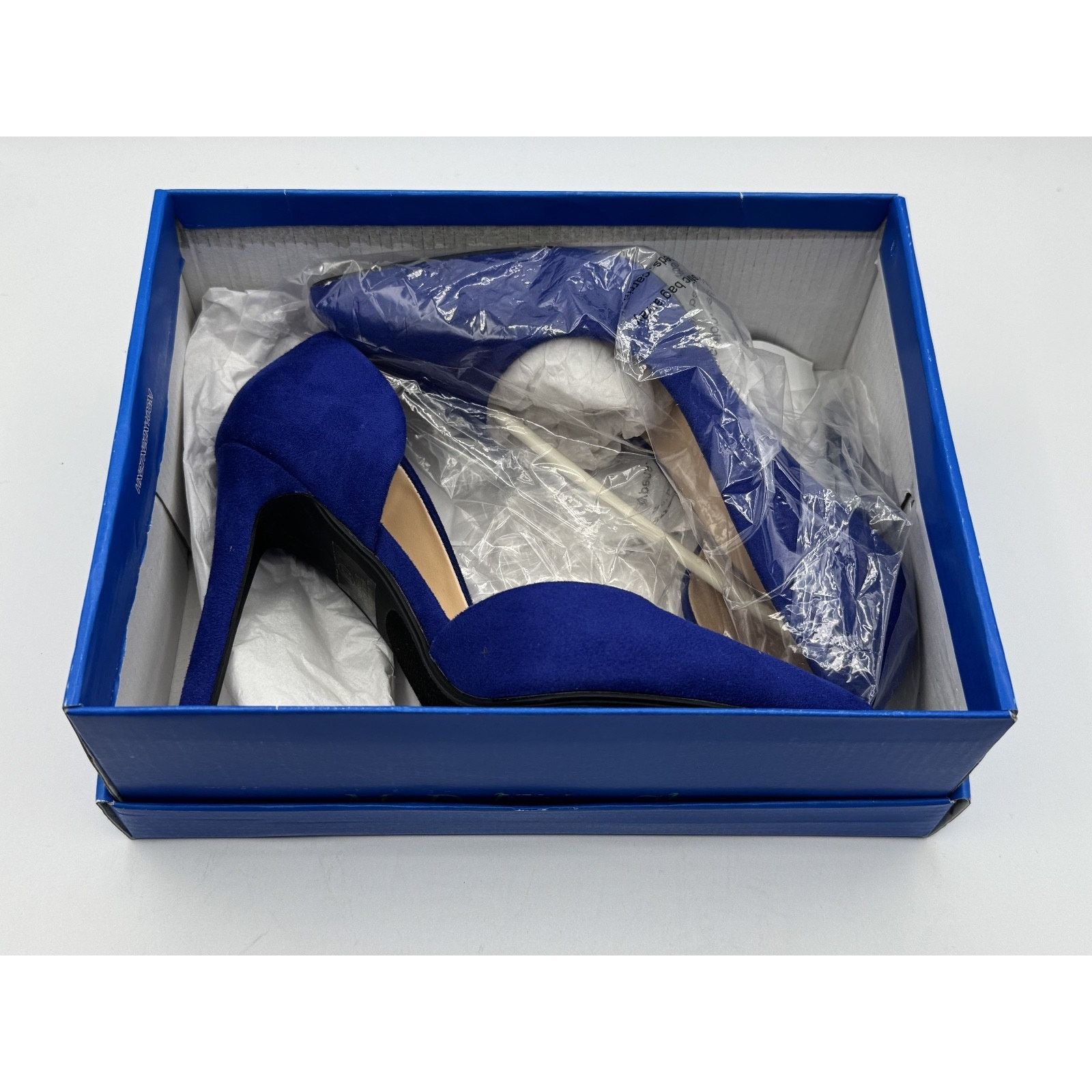 Other My Delicious Shoes Women’s Stephanie Blue Faux Suede Pumps Size US 7 / IT 37 - 3 Thumbnail