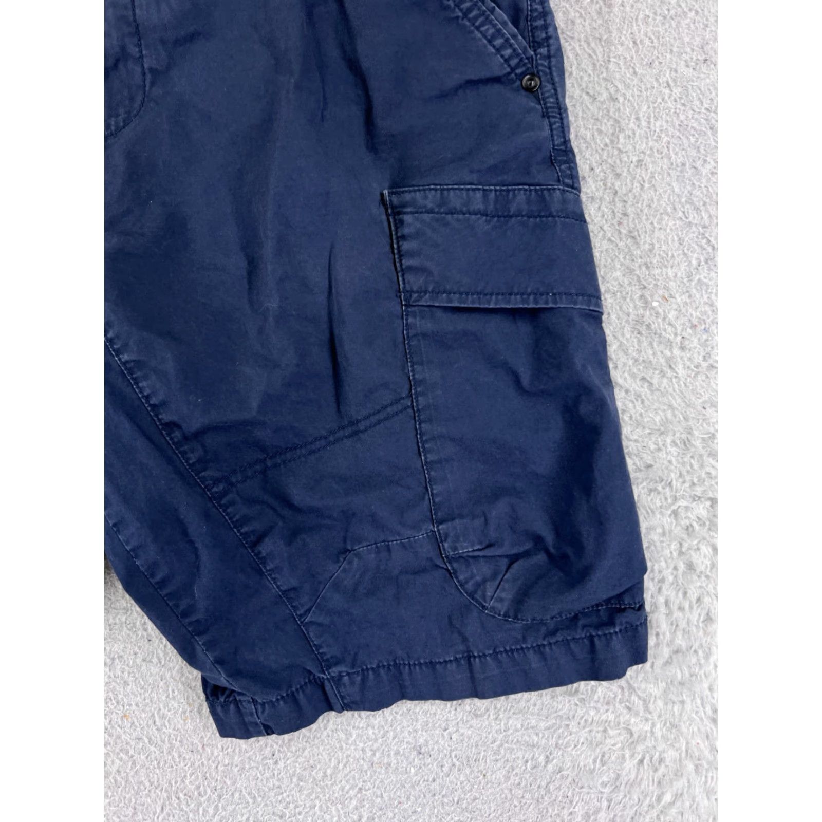 PD&C PD&C Shorts Men's 34 Blue Cargo 100% Cotton Twill Hiking Camping Easy Care Pockets Cargo Shorts - Regular Fit, Readable Details Size US 34 / EU 50 - 2 Thumbnail