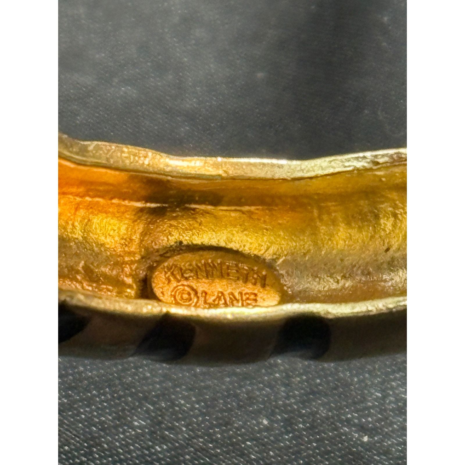 Kenneth Jay Lane Vintage Robert Jay Lane Tiger Head Cuff Bracelet size 5.5” Size ONE SIZE - 5 Thumbnail
