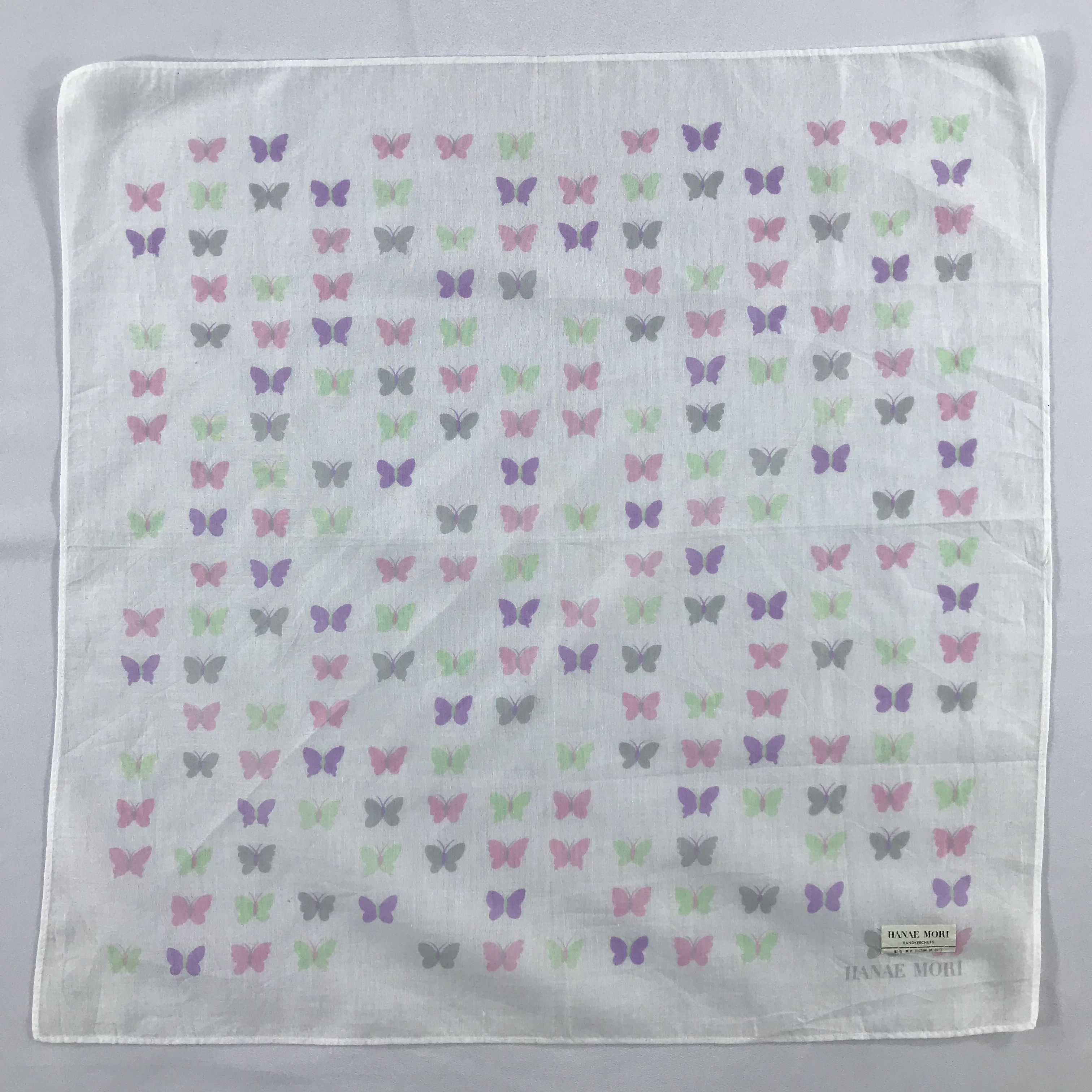 Hanae Mori × Vintage Hanae Mori Bandana / Handkerchief / Neckerchief - S2443 Size ONE SIZE - 1 Thumbnail