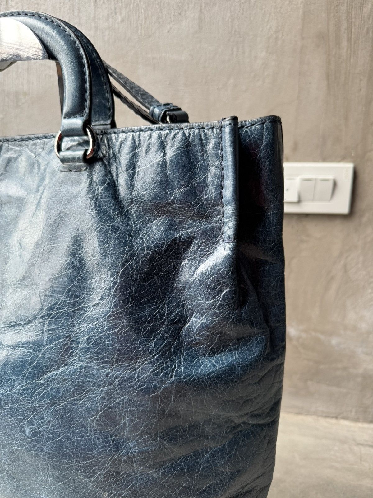 Prada PRADA Vitello Shine Tote Denim Size ONE SIZE - 6 Thumbnail