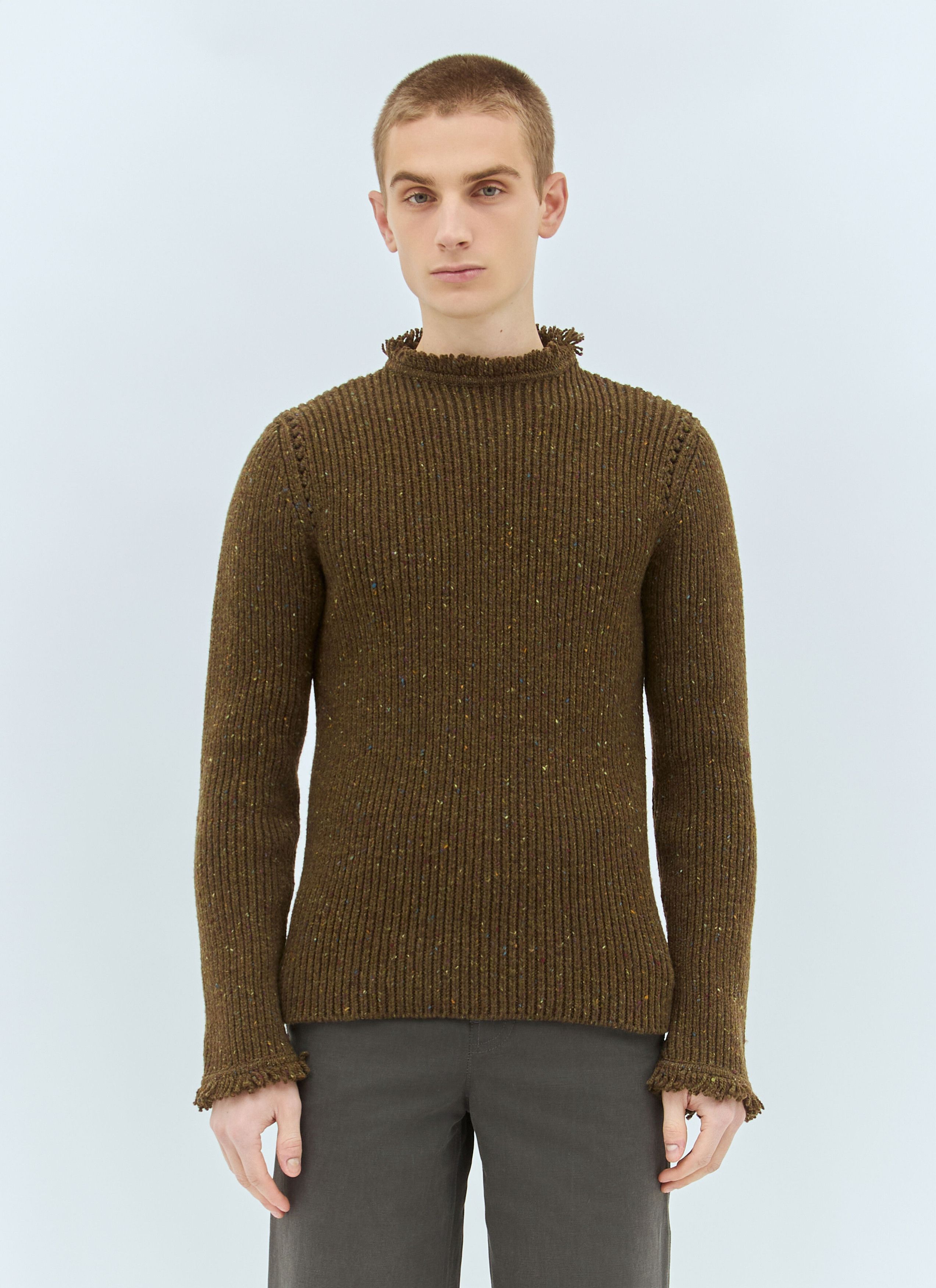 Burberry Fringed Wool Sweater Size US S / EU 44-46 / 1 - 1 Thumbnail