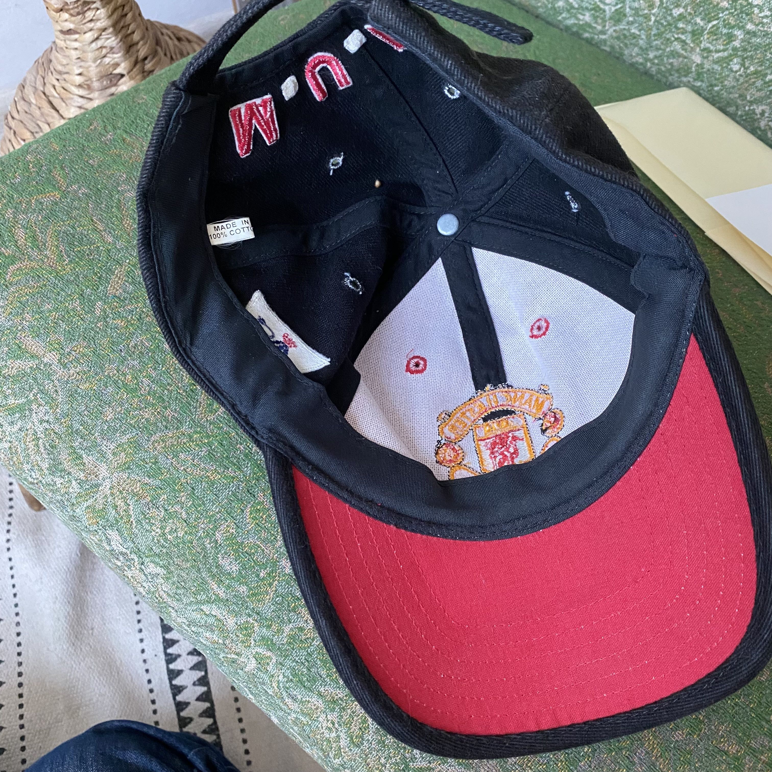 Nike ⚽️ Vintage 90s Faded Manchester United Cap Promo Dad Hat Size ONE SIZE - 7 Thumbnail