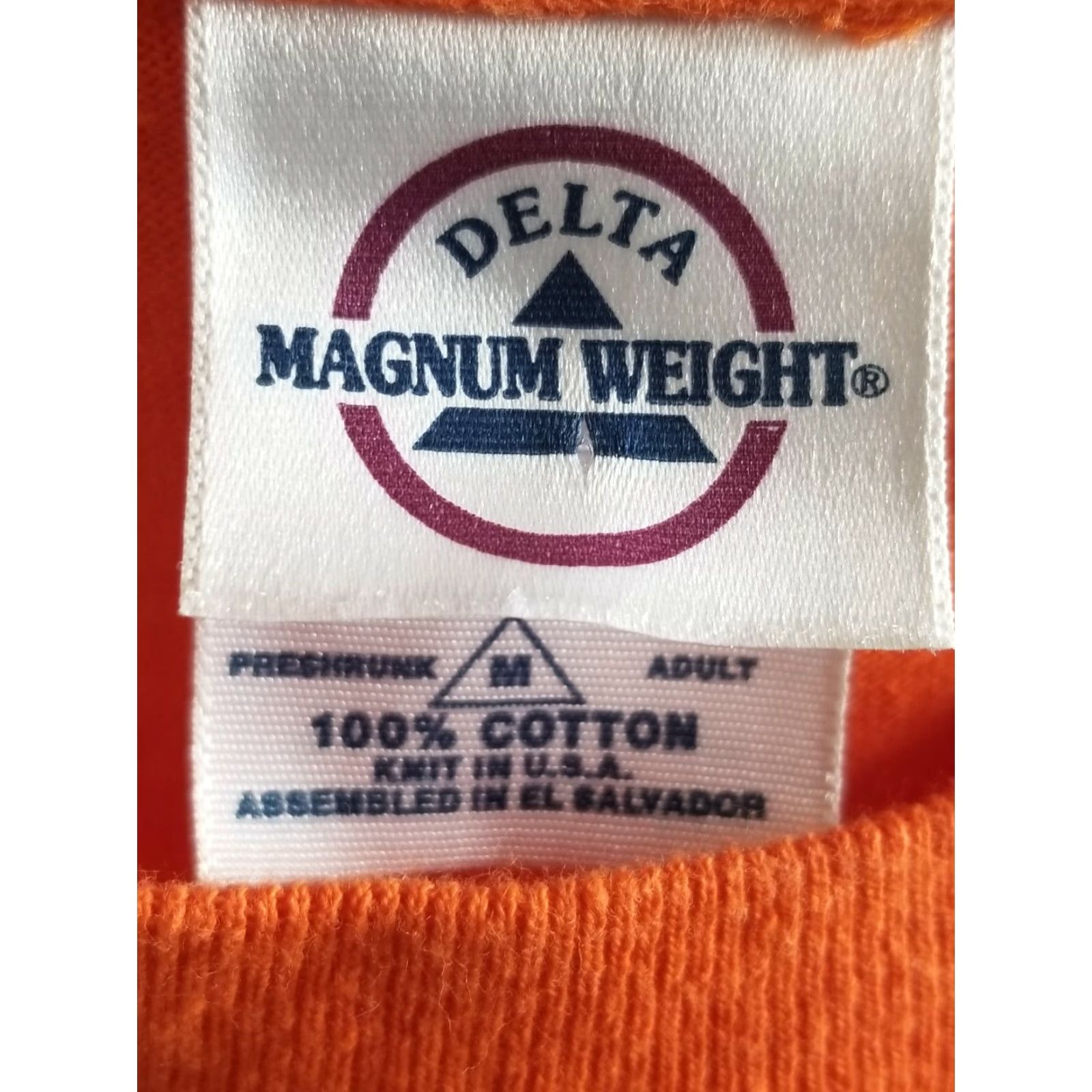 Delta VINTAGE Delta Halloween Jack-o-Lantern Pumpkin Face T Shirt Mens M Orange Crew Neck Short Sleeve 2000s Halloween Size US M / EU 48-50 / 2 - 3 Thumbnail