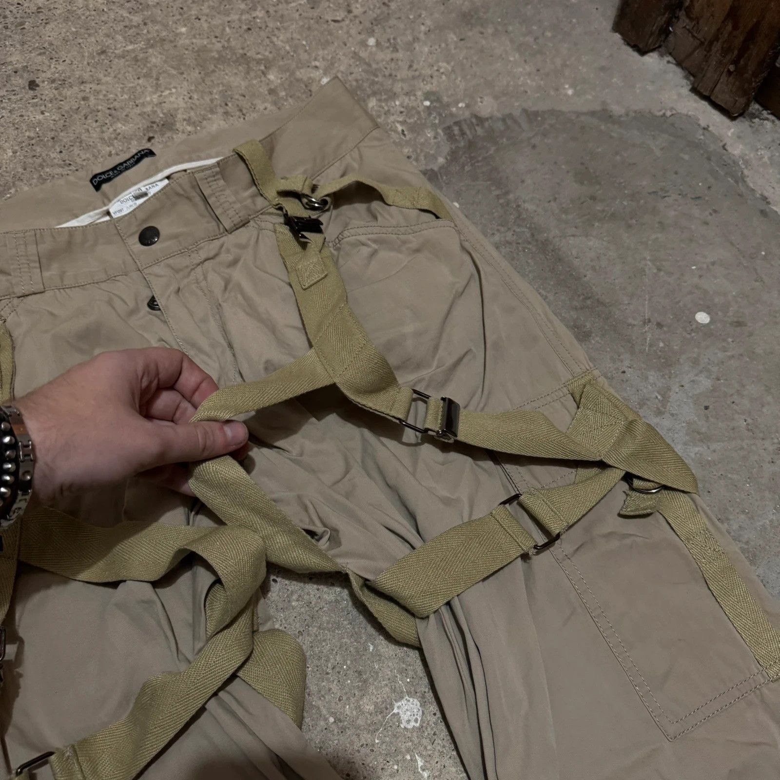 Dolce & Gabbana S/S 2004 Dolce & Gabbana bondage parachute cargo pants Size US 31 - 8 Thumbnail