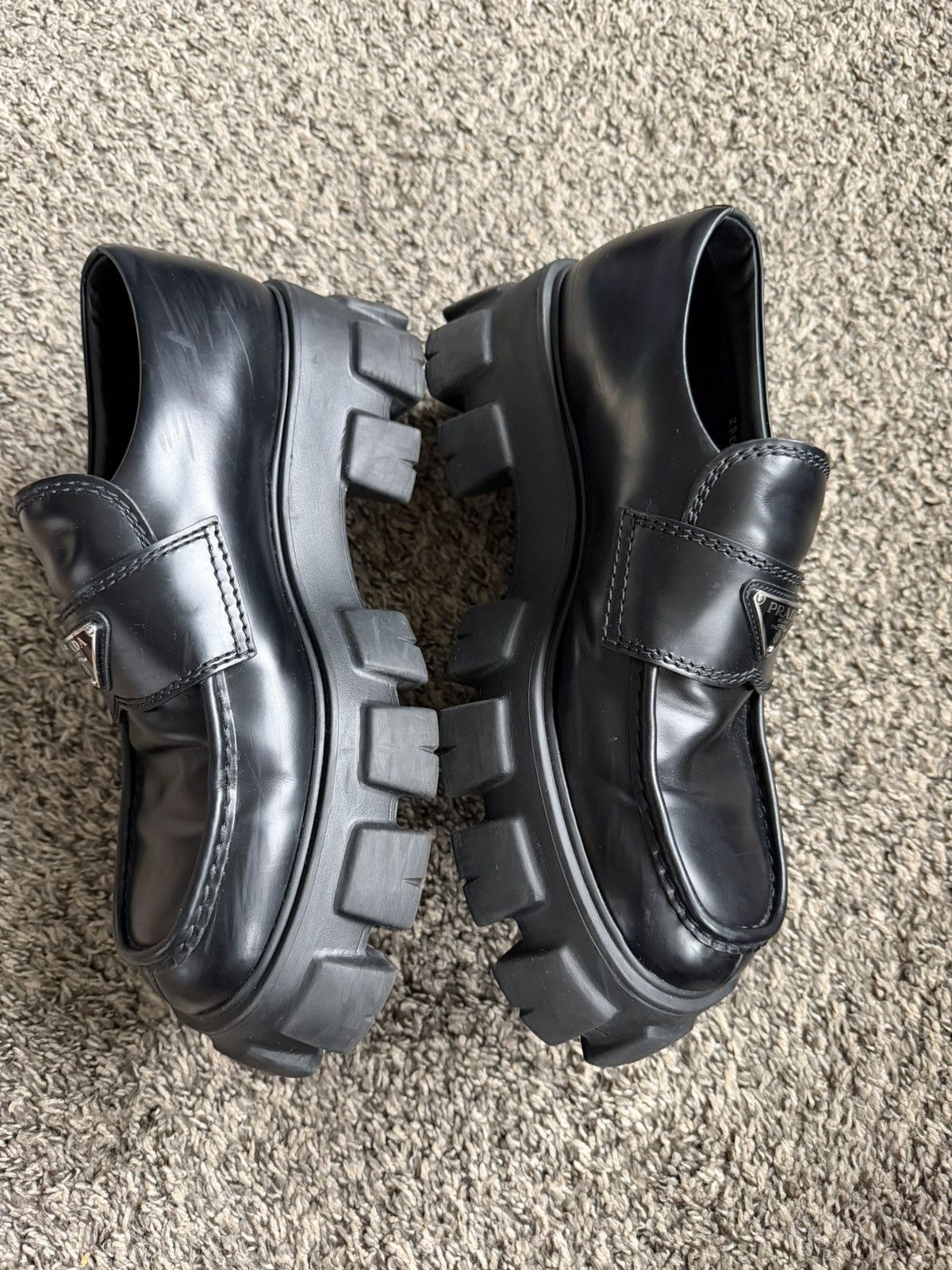 Prada Prada Monolith Brushed Leather Loafer. Size US 9 / EU 42 - 11 Thumbnail
