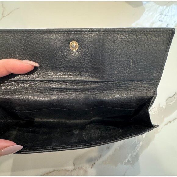 Gucci Gucci Horsebit Continental Wallet in Black Leather Size ONE SIZE - 3 Thumbnail