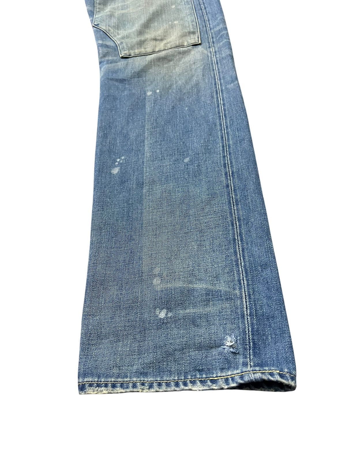 Levi's Vintage Levi’s 501 Big E Selvedge Distressed Mud Wash Jean Size US 30 / EU 46 - 11 Thumbnail