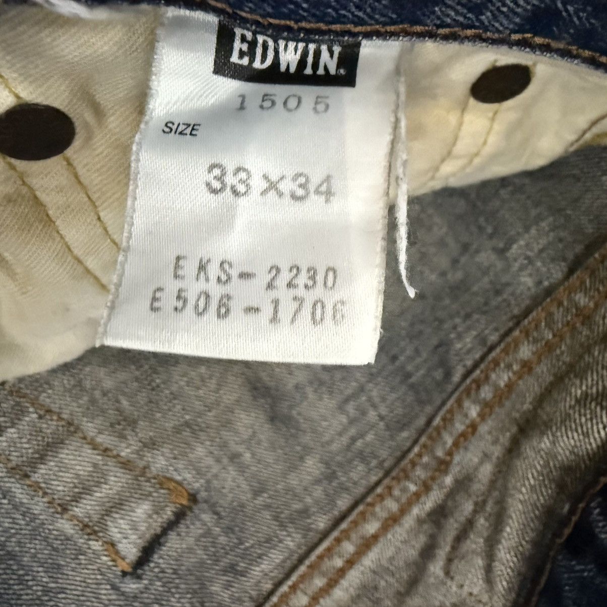 Seditionaries 🔥🇯🇵 Vintage 90s Selvedge Thrashed Distressed Edwin Denim Size US 33 - 11 Thumbnail