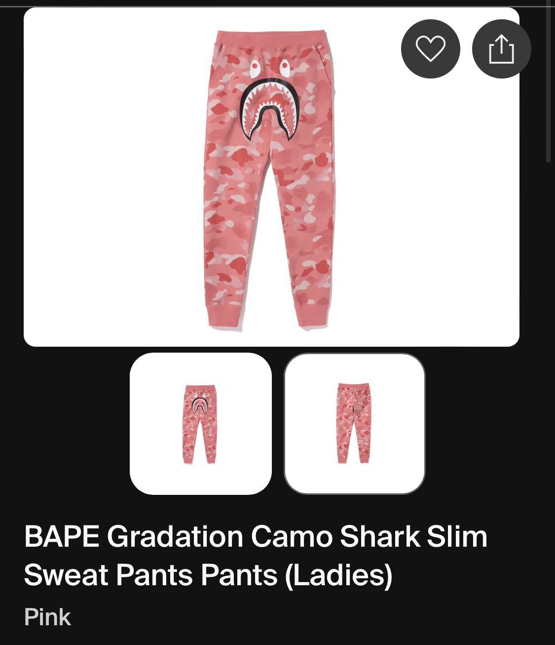 Other Bape Gradation Camo Shark Slim Sweat Pants Size 29" - 12 Thumbnail