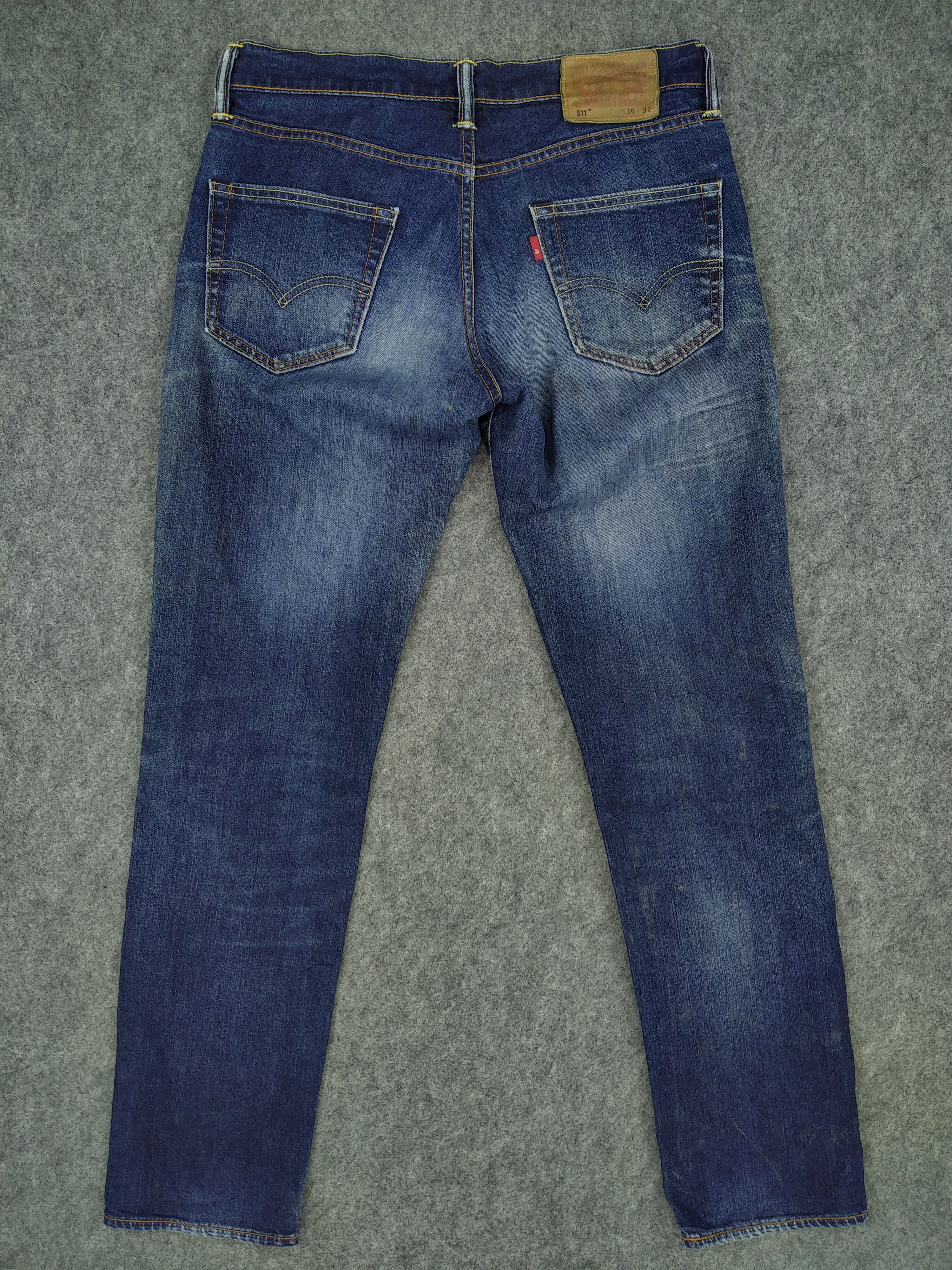 Levi's Distressed Levi's 511 Whisker Denim 32x31 -JN836 Size US 32 / EU 48 - 2 Thumbnail