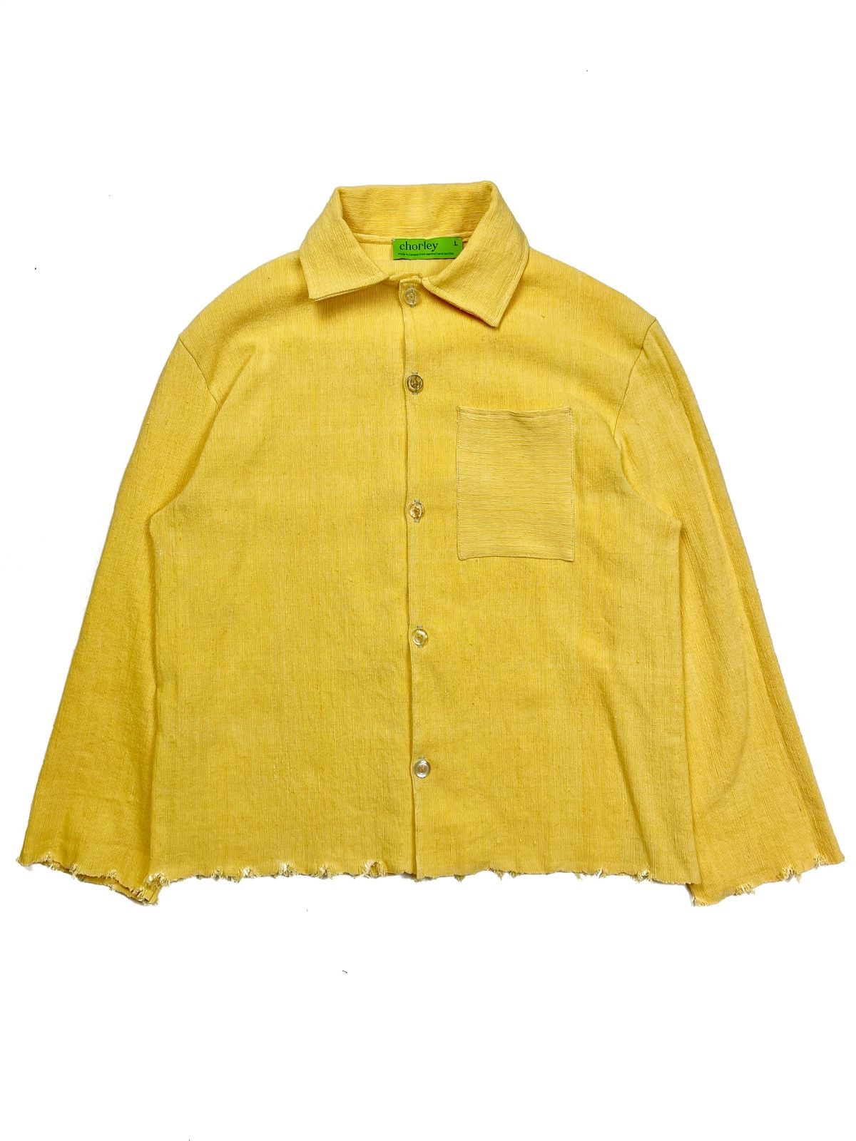 Chorley × Handmade Ss24 distressed hem woven work jacket flannel basket Size US L / EU 52-54 / 3 - 1 Thumbnail