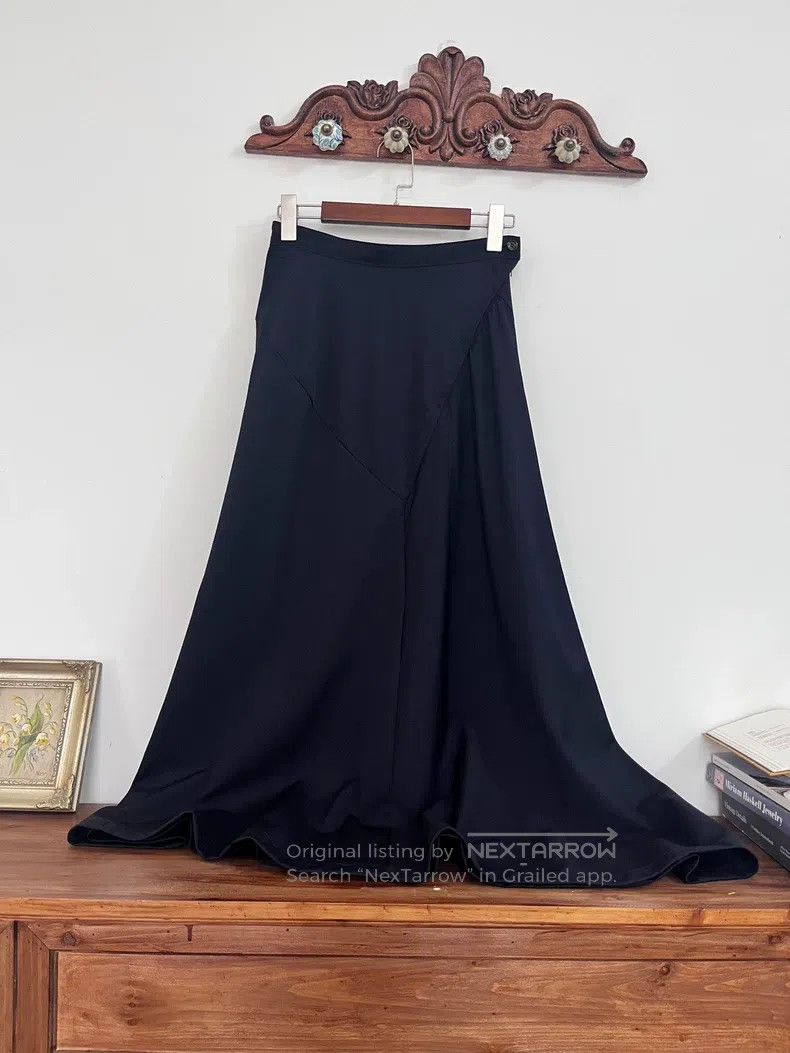 Comme des Garcons Comme Des Garcons size M Navy Blue Design Cut Skirt Umbrel Size 23" - 1 Thumbnail