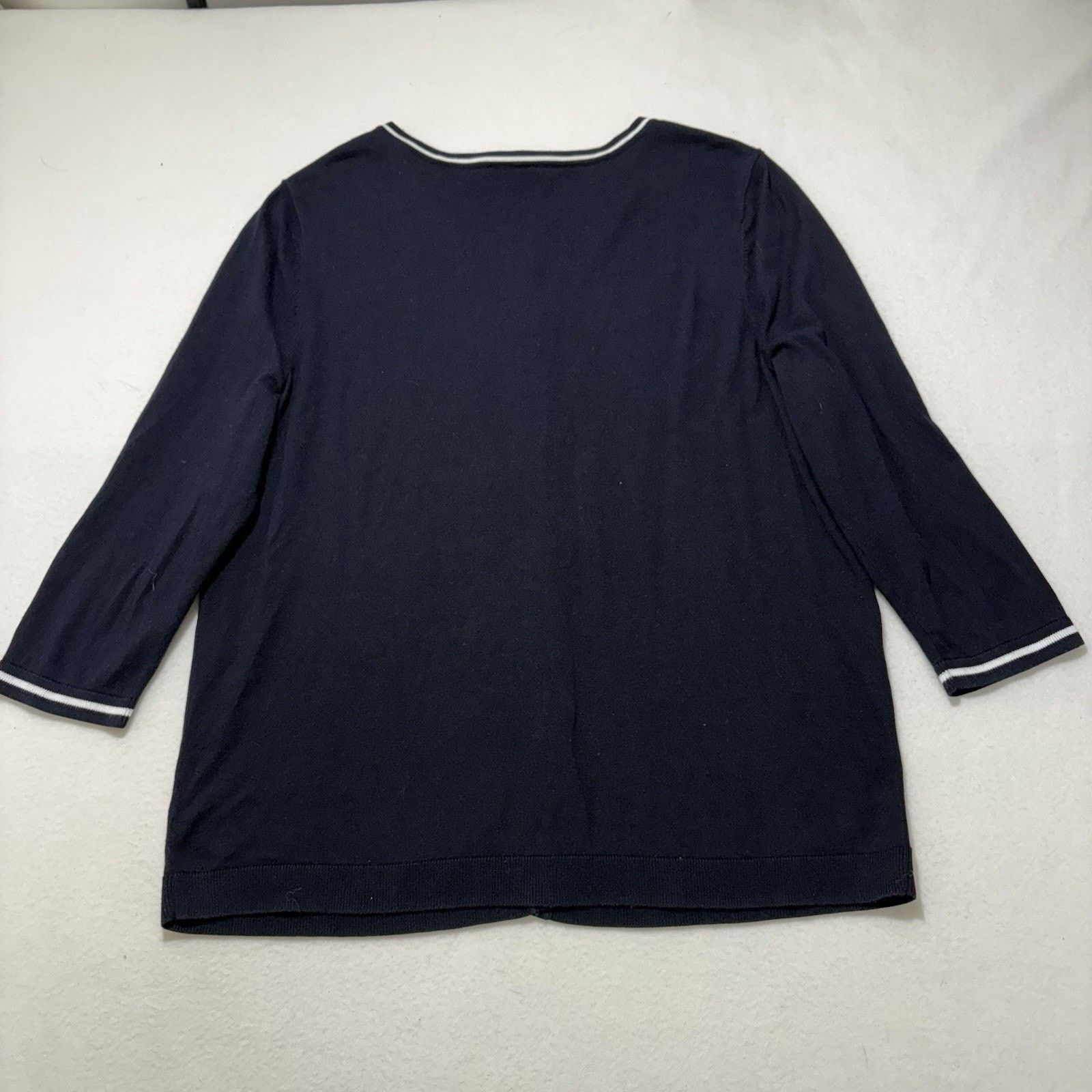 Other Talbots 1X Cardigan Sweater Golf Club Tennis Embroidery Size XL / US 12-14 / IT 48-50 - 10 Thumbnail