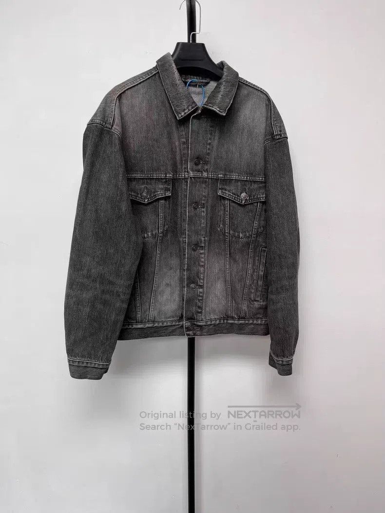 Balenciaga Balenciaga Emblem Letter Denim Jacket Size US XXS / EU 40 - 2 Thumbnail