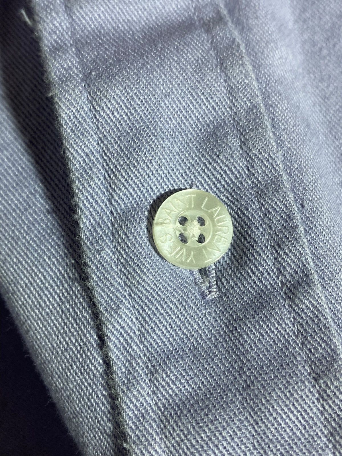 Yves Saint Laurent Vintage Yves Saint Laurent Shirt 90's lavander Size US XL / EU 56 / 4 - 12 Thumbnail