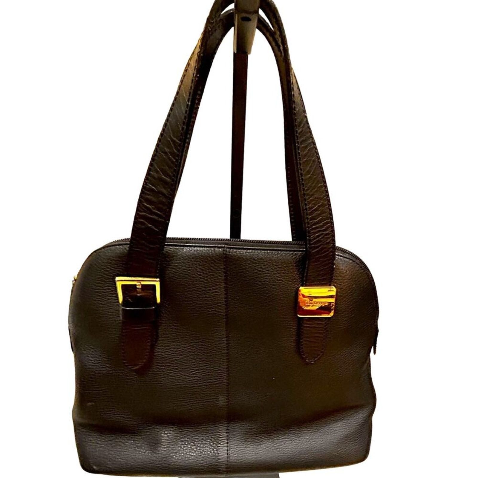 Burberry Authentic BURBERRY Vintage Leather Shoulder Hand Bag Size ONE SIZE - 6 Thumbnail