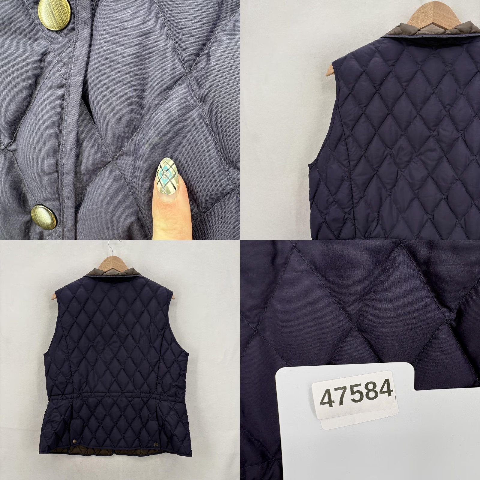 Eddie Bauer Eddie Bauer Goose Down Vest Womens Large Blue Quilted Puffer Snap Outdoor EB 550 Size L / US 10 / IT 46 - 9 Thumbnail