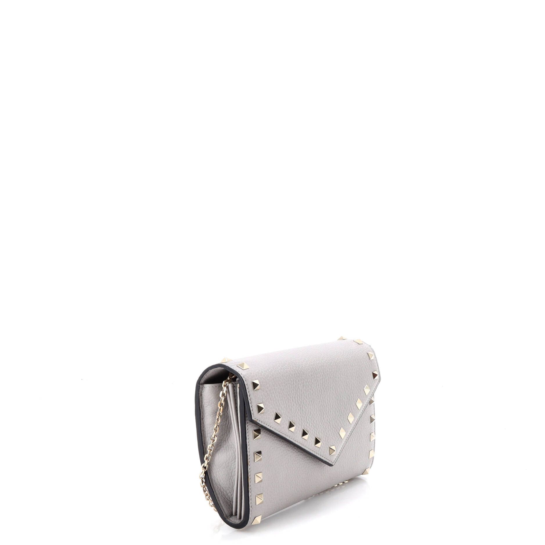 Valentino Rockstud Envelope Chain Wallet Leather Size ONE SIZE - 1 Thumbnail