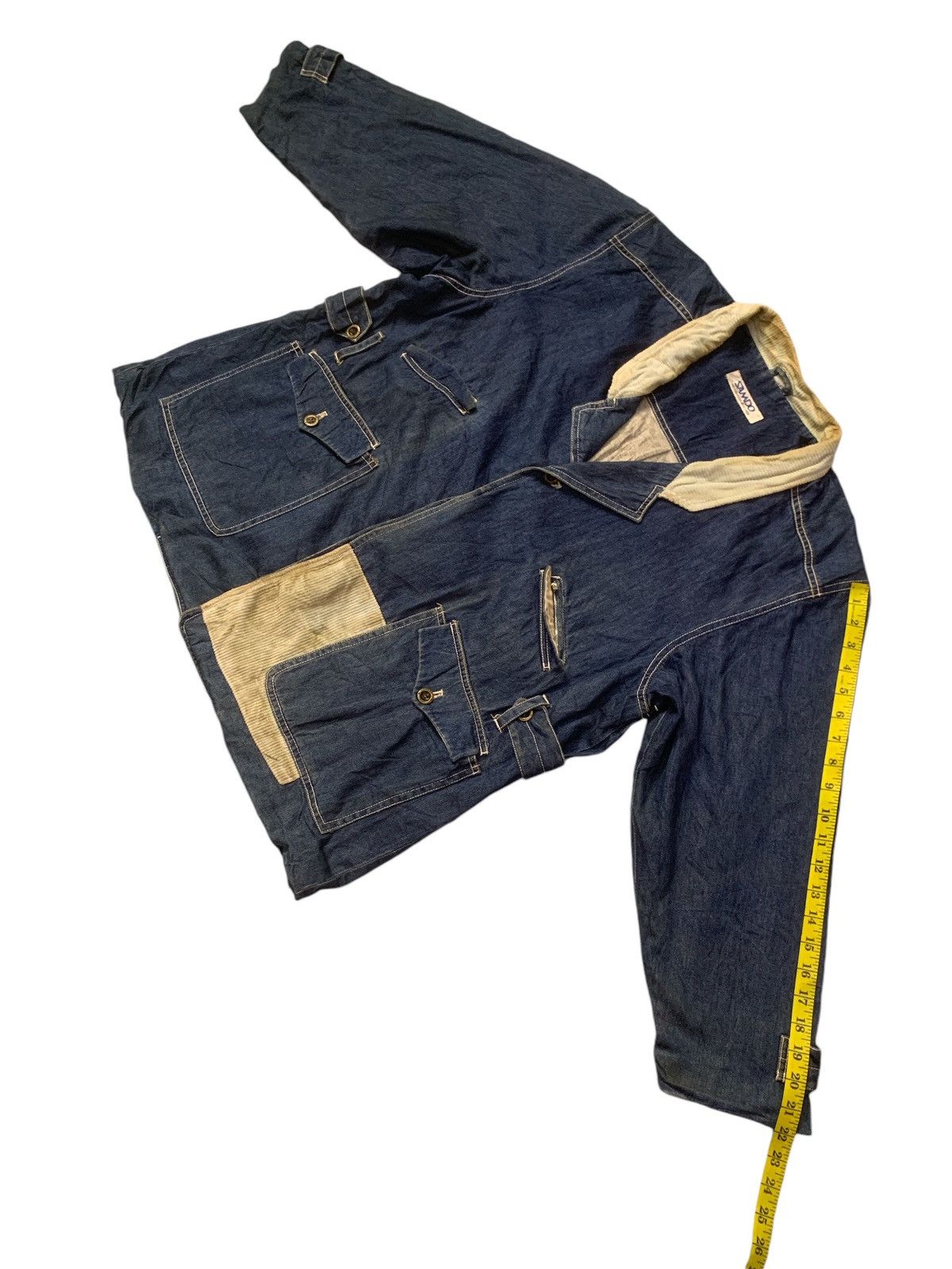 Japanese Brand Rare Design Samdo Denim Jackets Size XL / US 12-14 / IT 48-50 - 14 Thumbnail