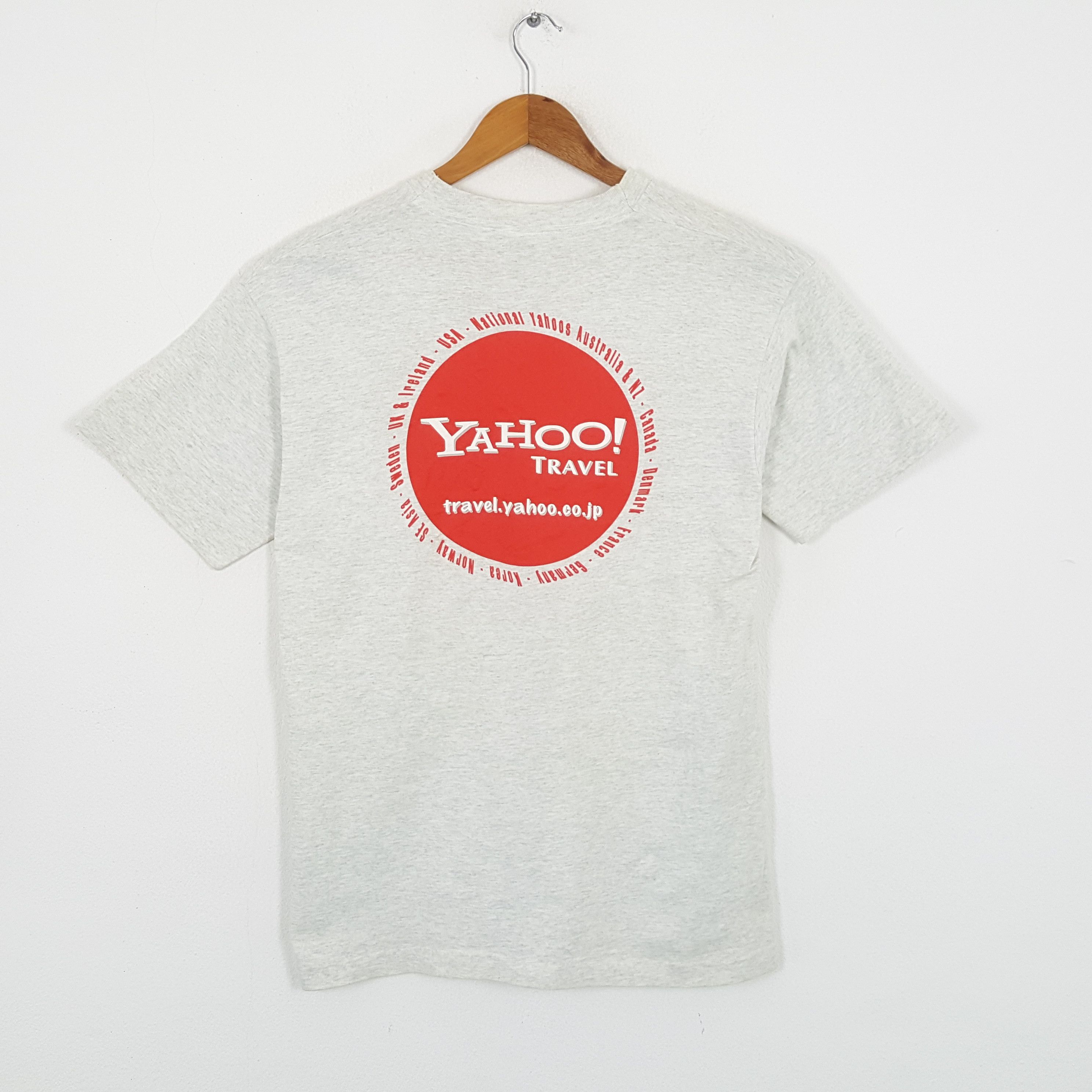 Microsoft × Vintage Vintage YAHOO TRAVEL American IT Company Promo T-Shirts Size US L / EU 52-54 / 3 - 1 Thumbnail