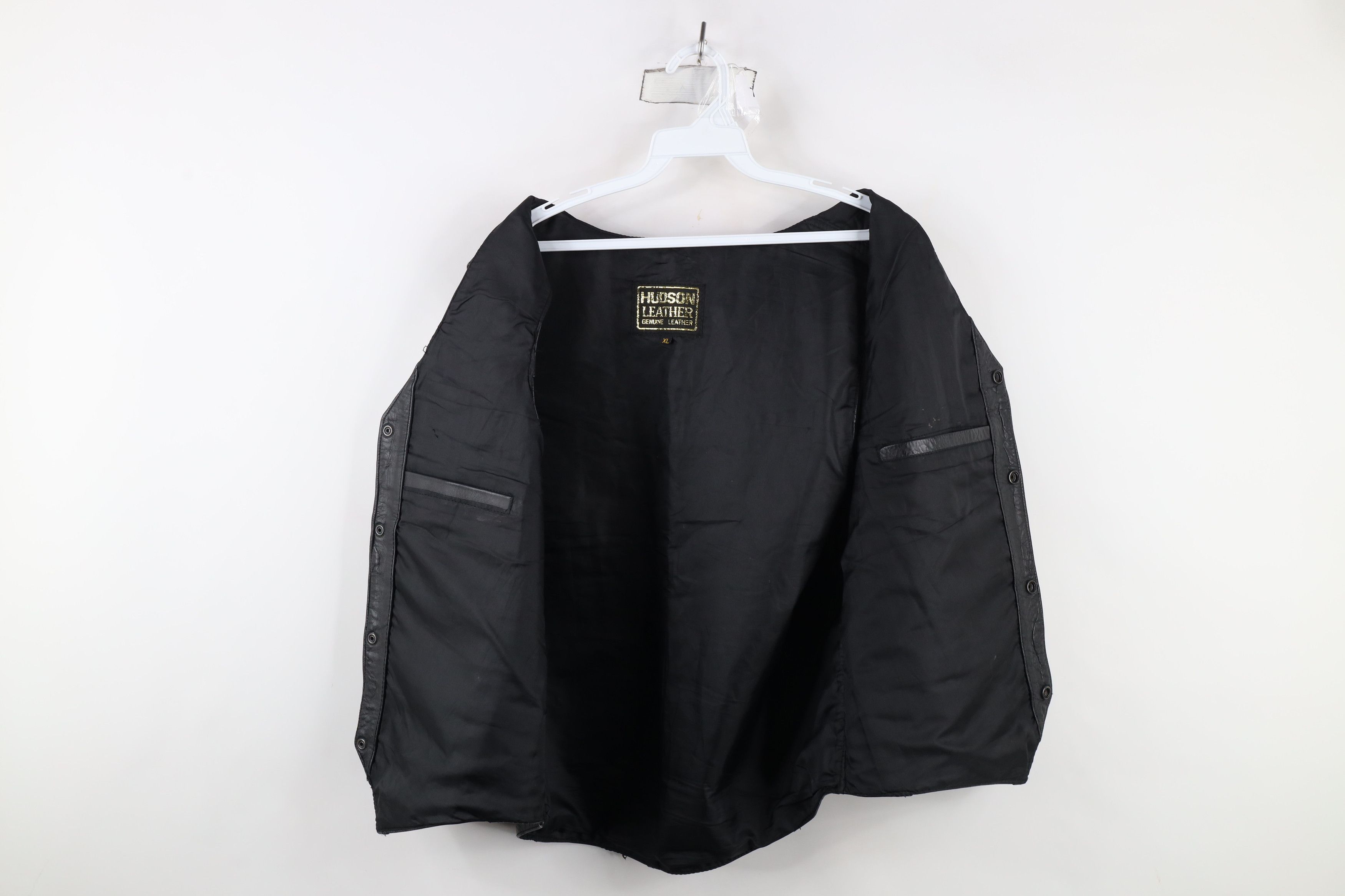 Vintage Vintage 90s Streetwear Leather Motorcycle Riding Vest Jacket Size US XL / EU 56 / 4 - 12 Thumbnail