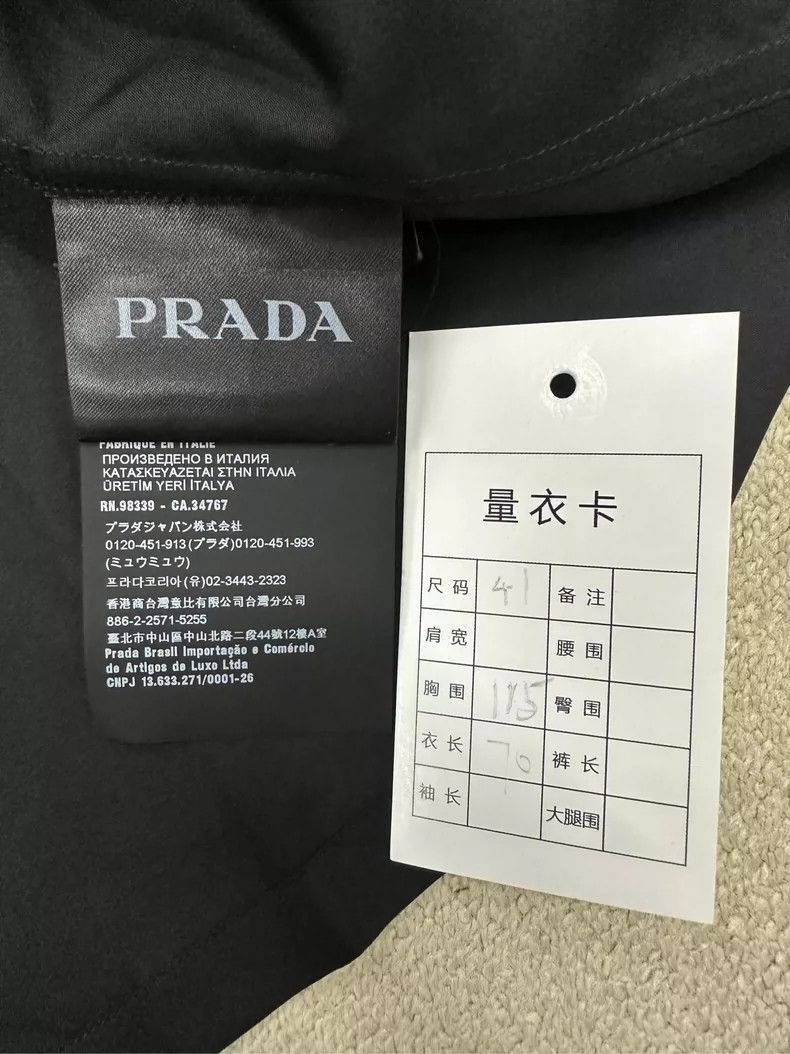 Prada Velvet Long Sleeve Shirt Jacket -2505