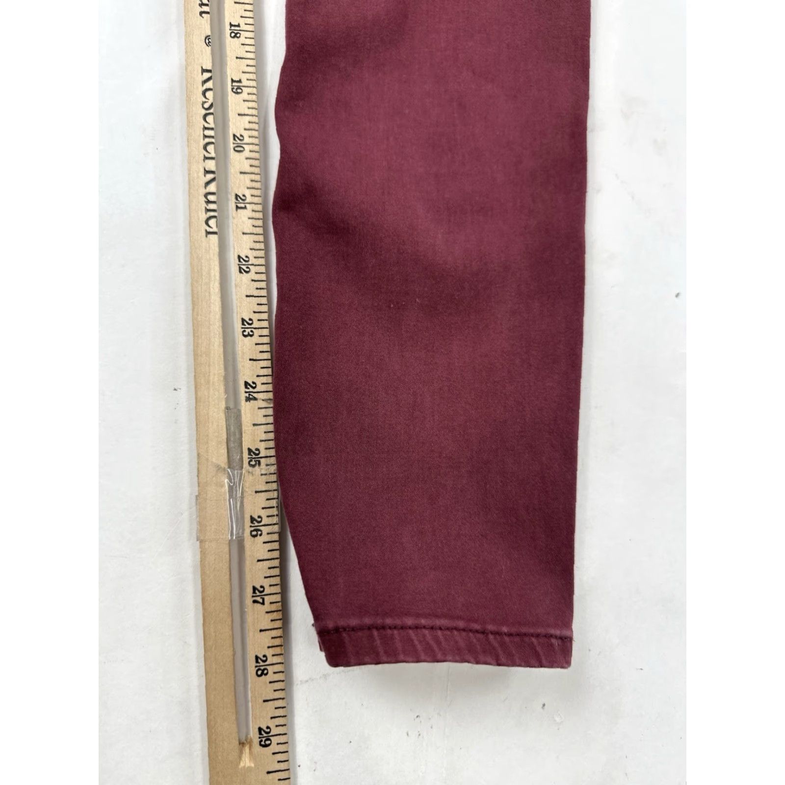 Anthropologie VINTAGE AG Adriano Goldschmied Jeans Womens 25 Red The Abby Ankle Anthropologie Skinny Mens? Size 42" / US 20 - 7 Thumbnail