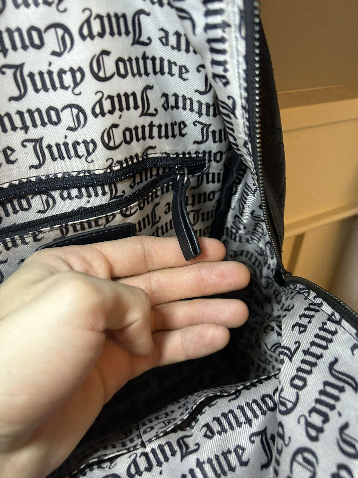 Juicy Couture Jeans Custom vintage reconstructed Juicy Couture piercing backpack Size ONE SIZE - 9 Thumbnail