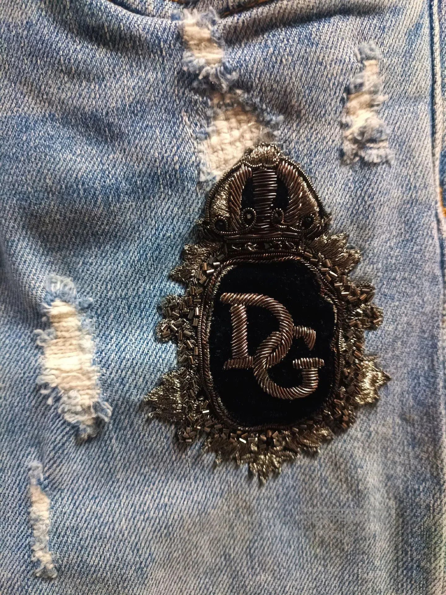 Dolce & Gabbana Dolce&Gabbana Runway Sacred Heart Crown Jeans. Size US 28 / EU 44 - 5 Thumbnail