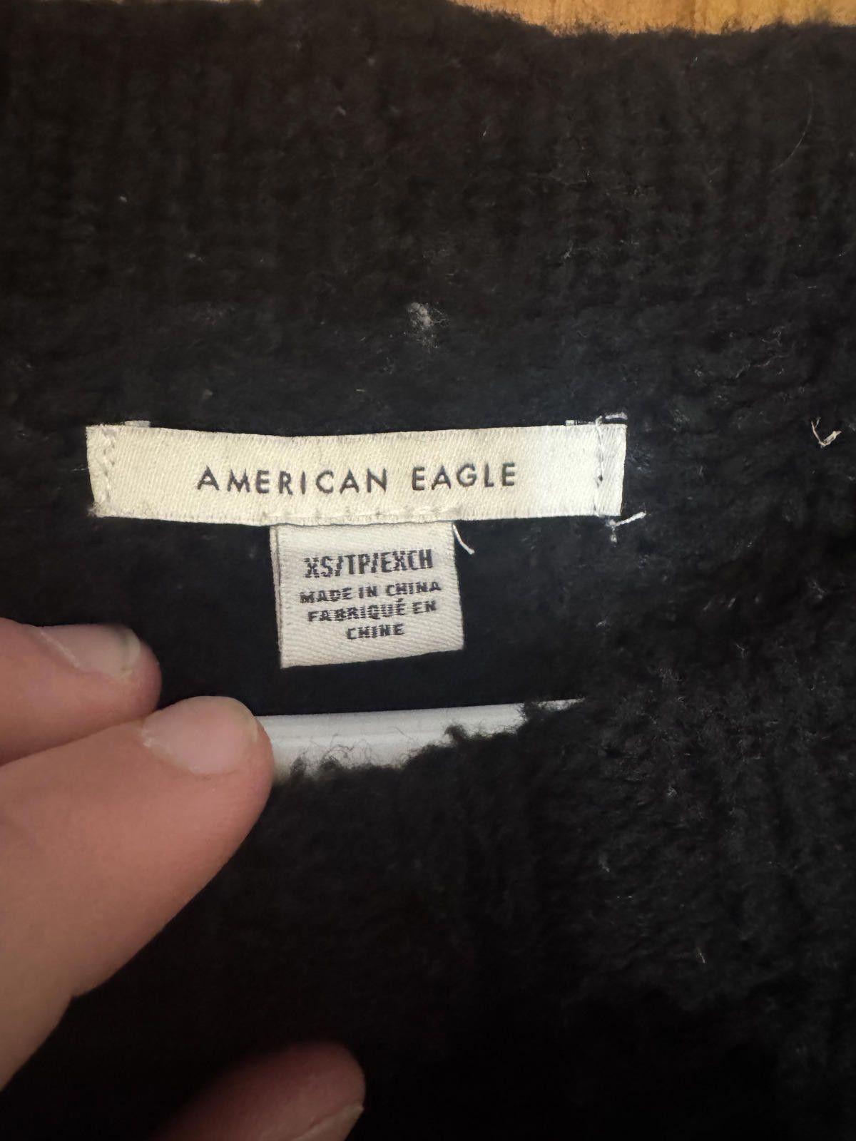 American Eagle Outfitters American Eagle Black Crew Neck Sweater XS Size XS / US 0-2 / IT 36-38 - 3 Thumbnail